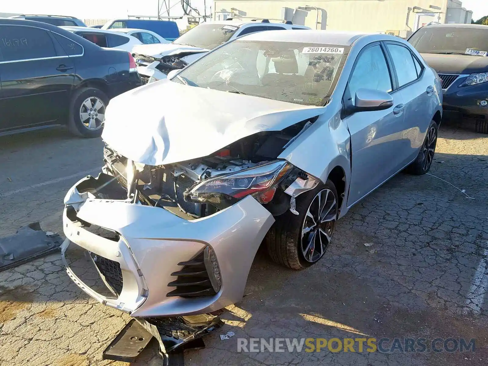 2 Photograph of a damaged car 5YFBURHE7KP934537 TOYOTA COROLLA 2019