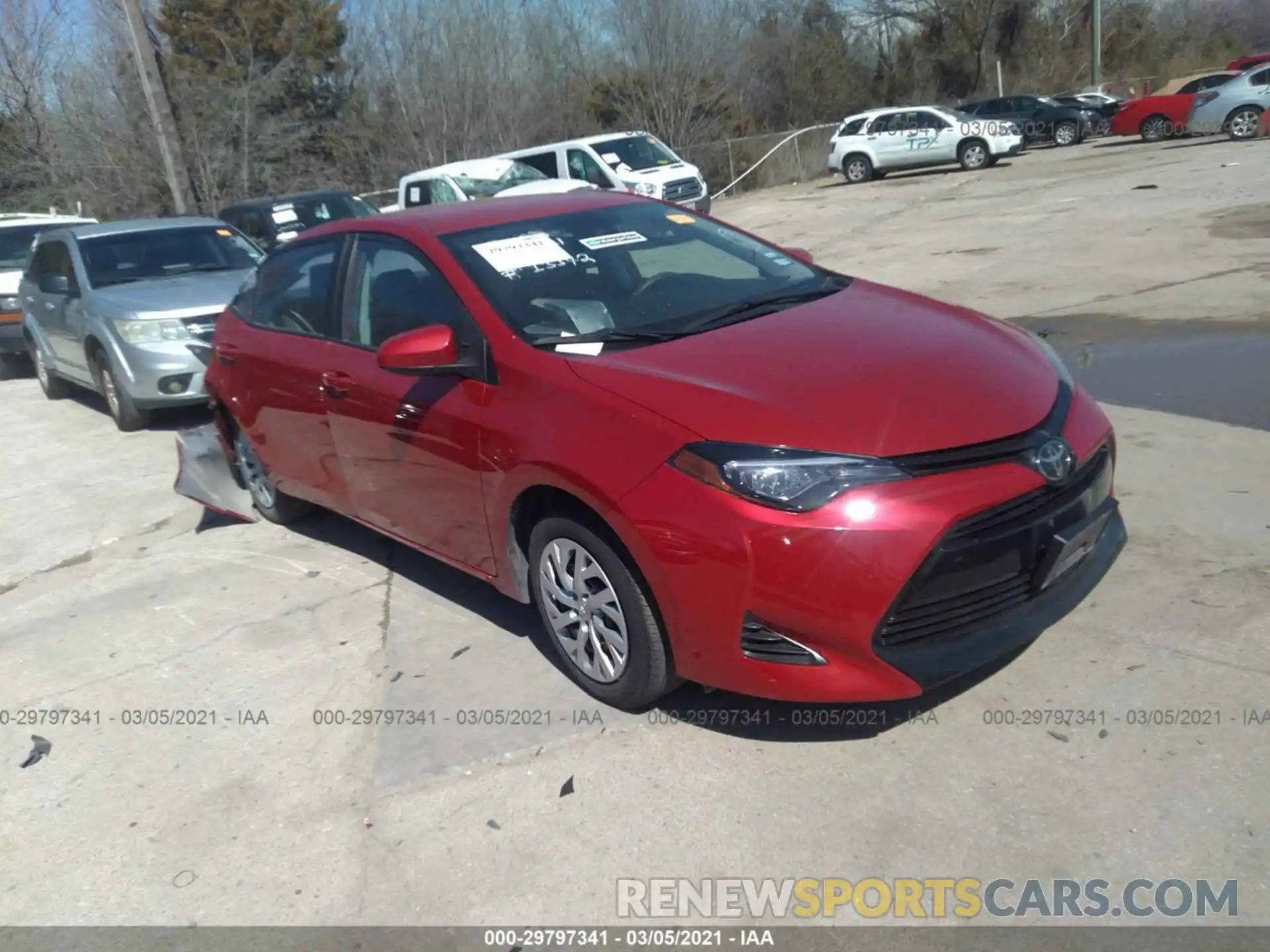 1 Photograph of a damaged car 5YFBURHE7KP934649 TOYOTA COROLLA 2019