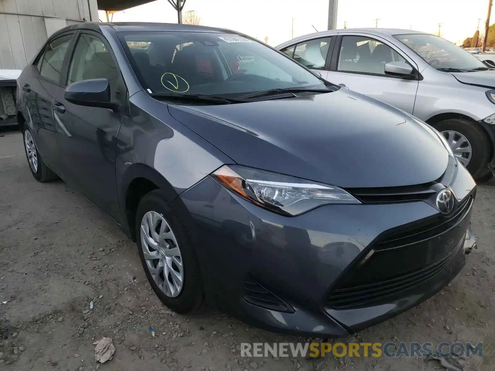 1 Photograph of a damaged car 5YFBURHE7KP934991 TOYOTA COROLLA 2019