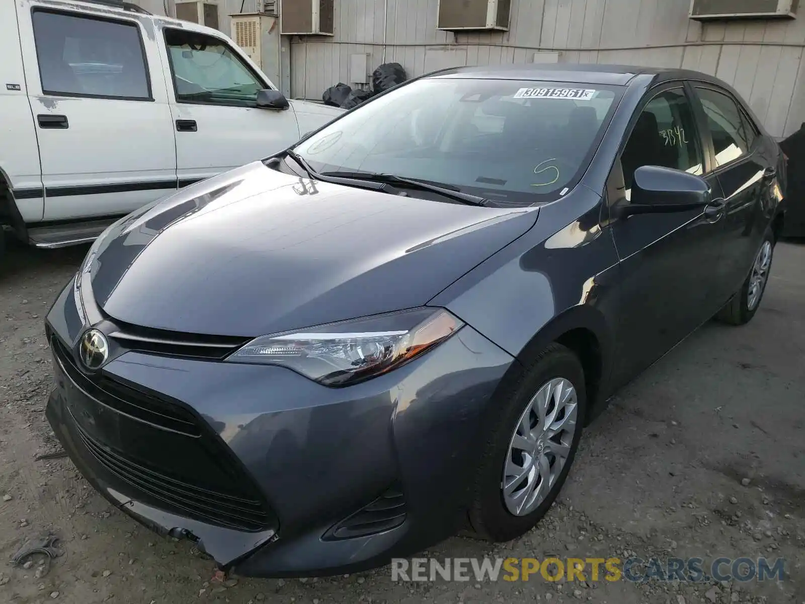 2 Photograph of a damaged car 5YFBURHE7KP934991 TOYOTA COROLLA 2019