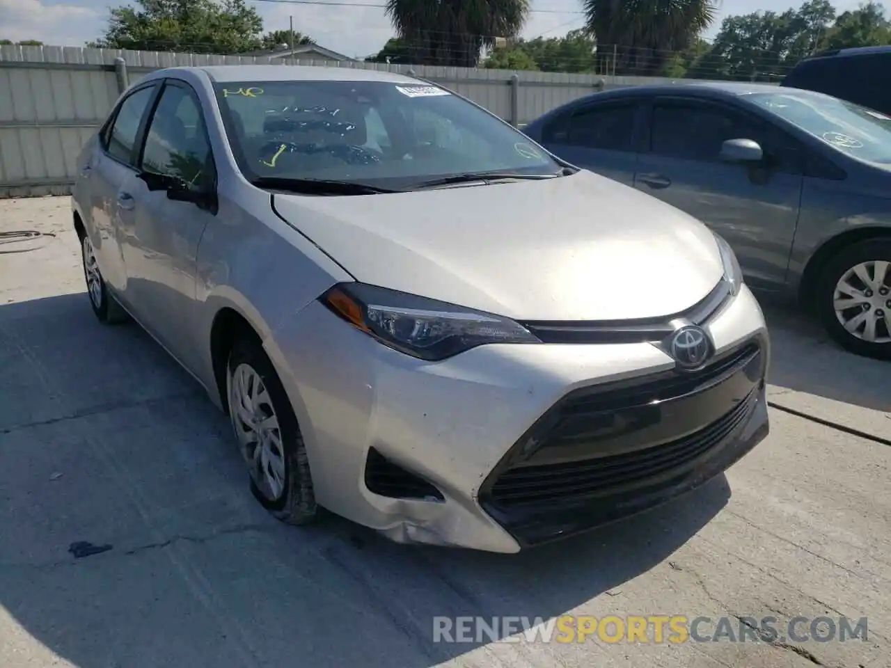 1 Photograph of a damaged car 5YFBURHE7KP935249 TOYOTA COROLLA 2019