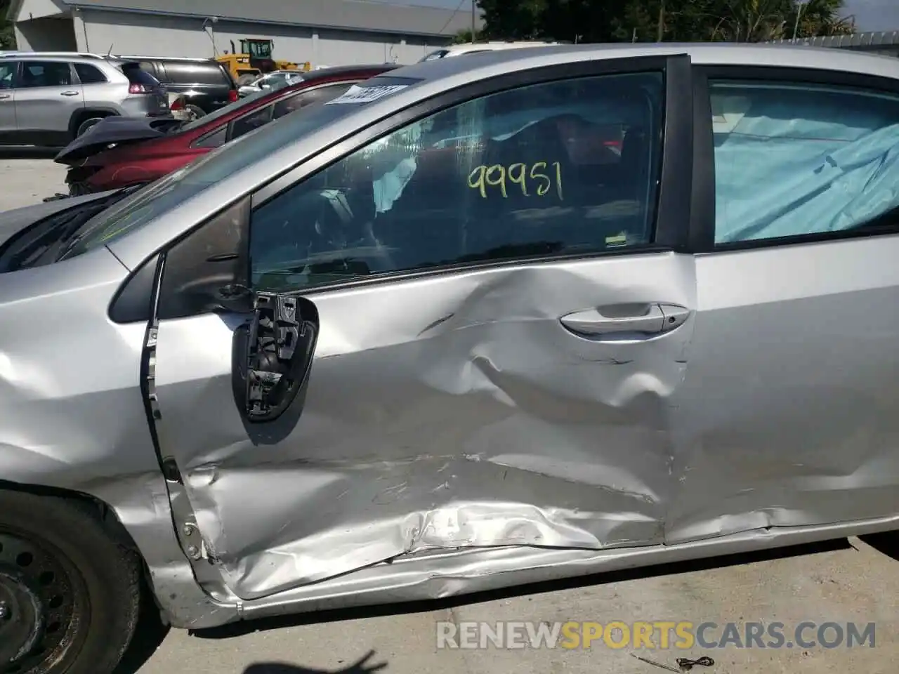 10 Photograph of a damaged car 5YFBURHE7KP935249 TOYOTA COROLLA 2019