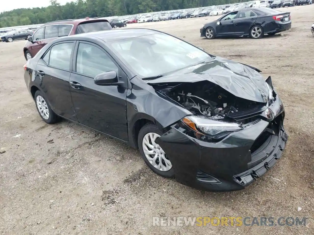 1 Photograph of a damaged car 5YFBURHE7KP935414 TOYOTA COROLLA 2019