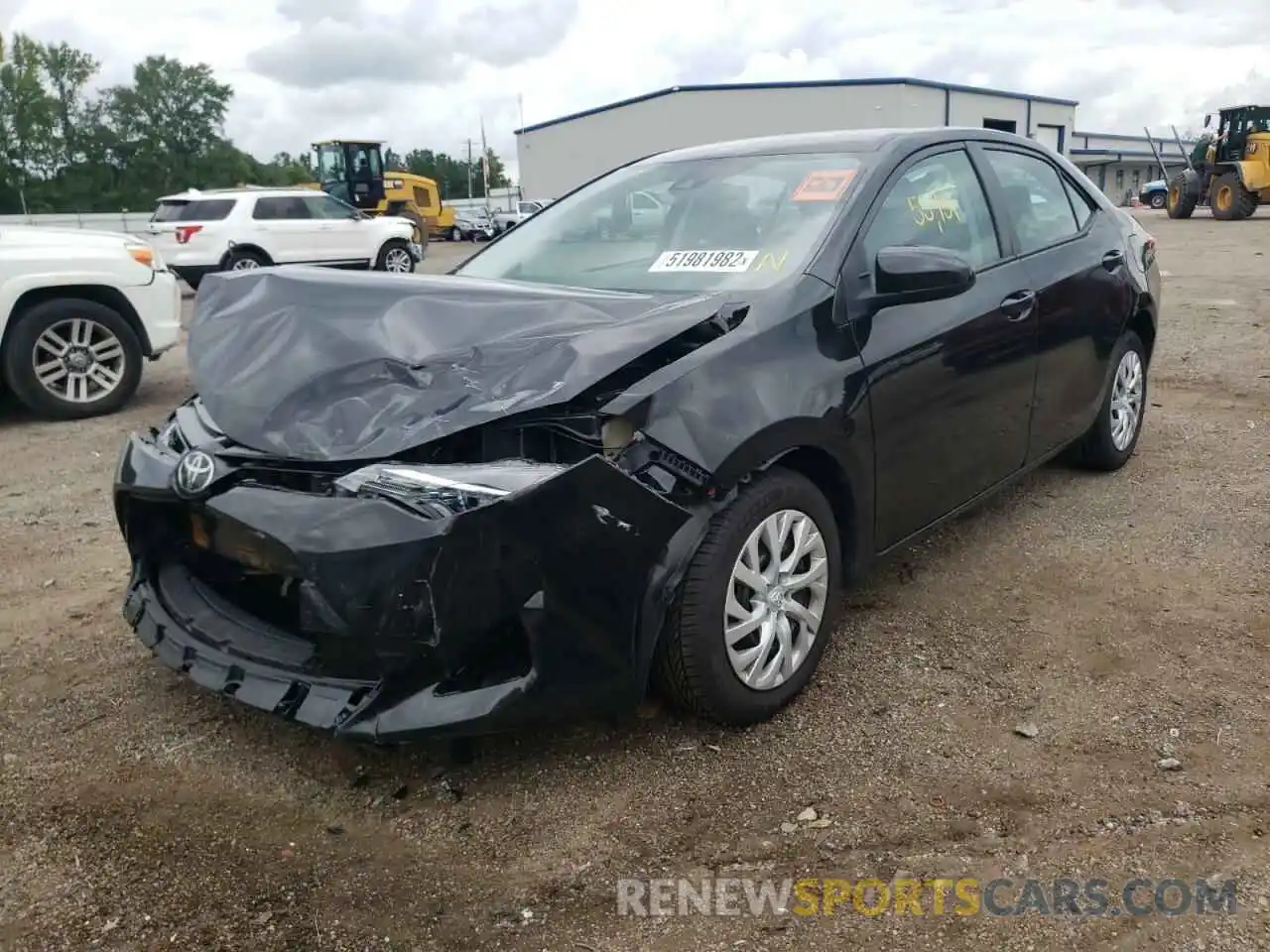 2 Photograph of a damaged car 5YFBURHE7KP935414 TOYOTA COROLLA 2019