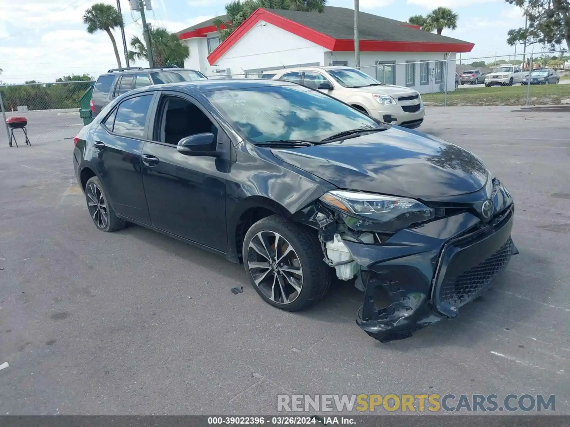 1 Photograph of a damaged car 5YFBURHE7KP935719 TOYOTA COROLLA 2019