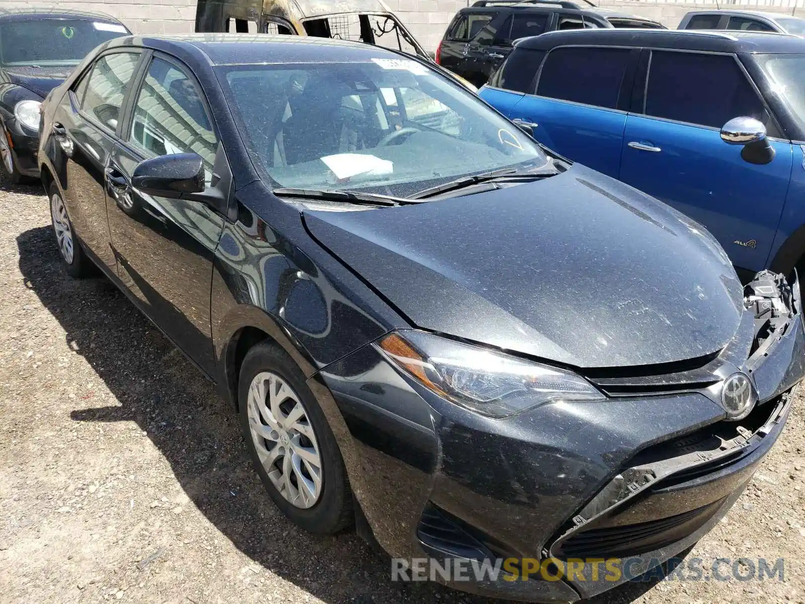 1 Photograph of a damaged car 5YFBURHE7KP935848 TOYOTA COROLLA 2019