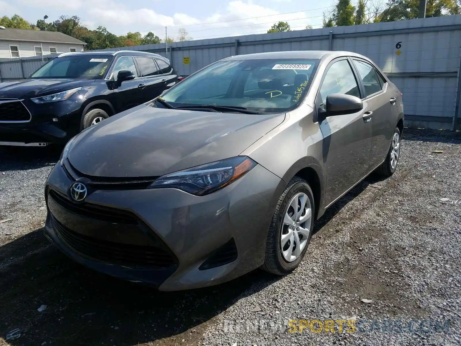 2 Photograph of a damaged car 5YFBURHE7KP936224 TOYOTA COROLLA 2019