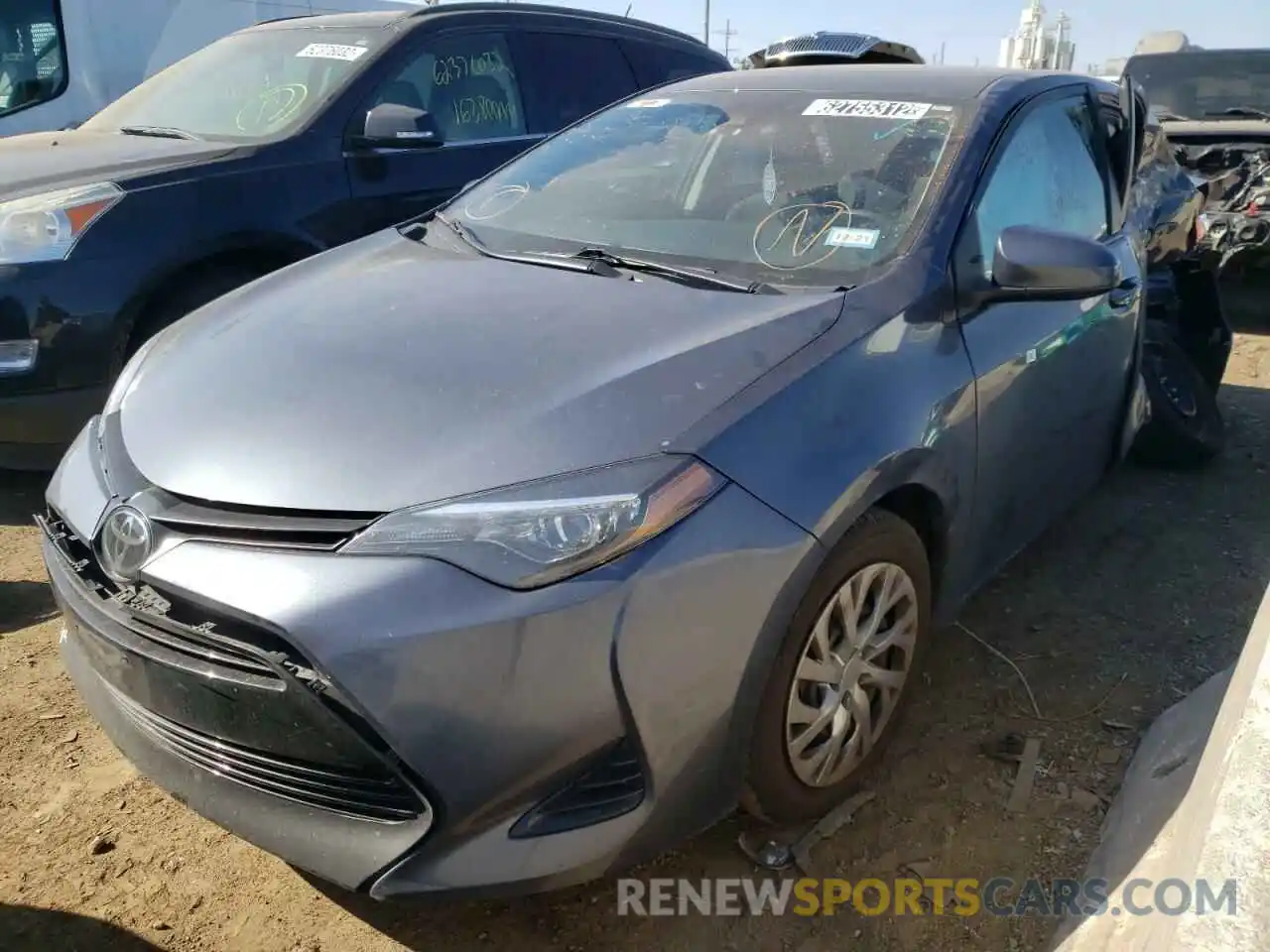 1 Photograph of a damaged car 5YFBURHE7KP936837 TOYOTA COROLLA 2019