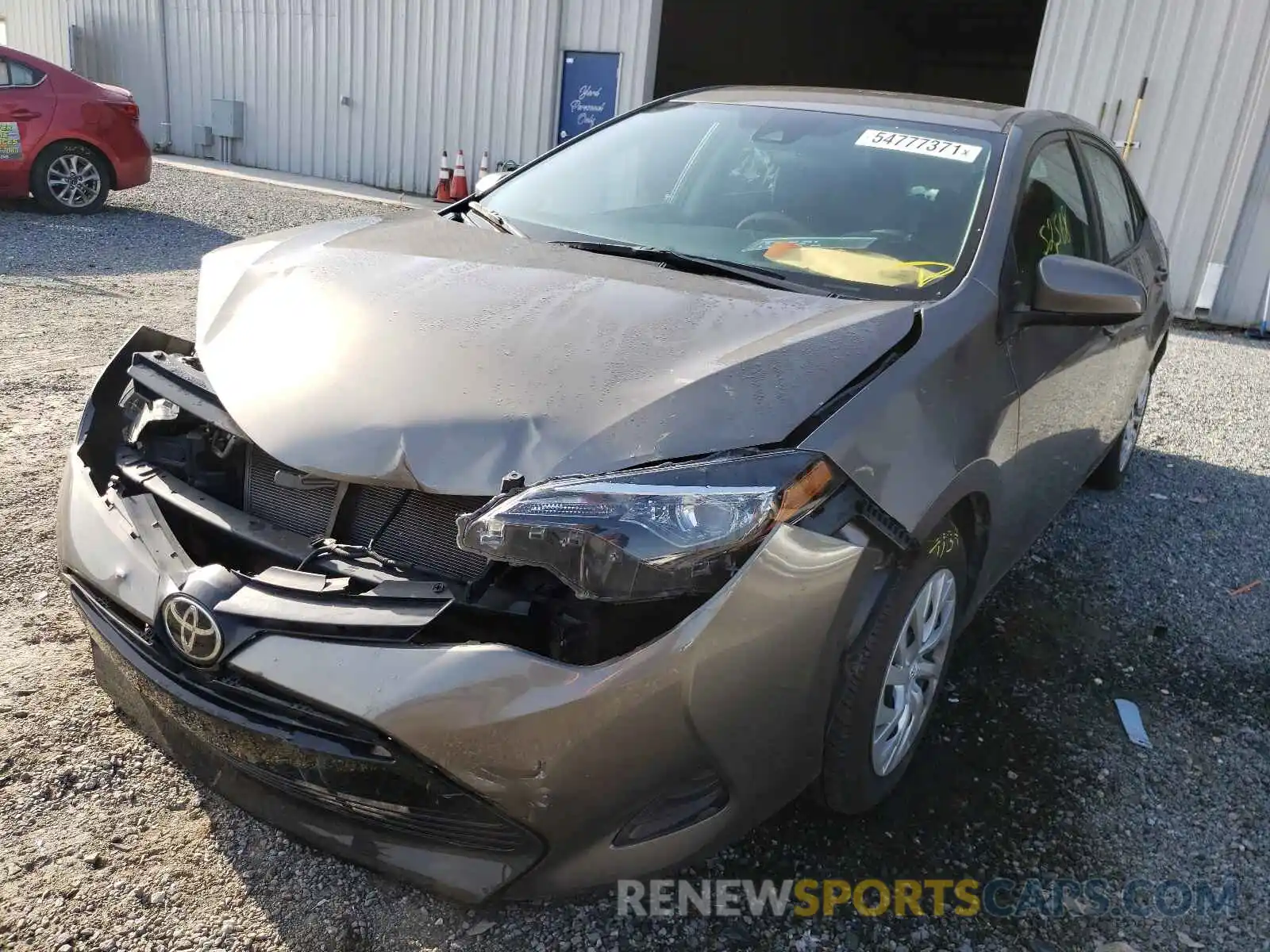 2 Photograph of a damaged car 5YFBURHE7KP937017 TOYOTA COROLLA 2019