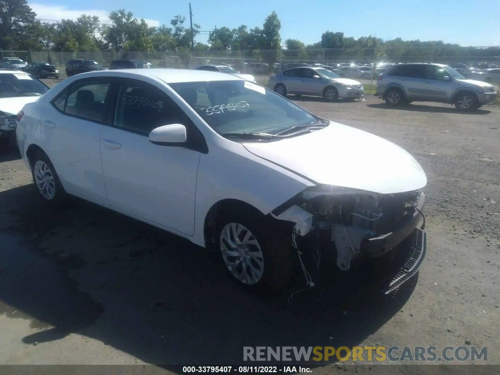 1 Photograph of a damaged car 5YFBURHE7KP937177 TOYOTA COROLLA 2019