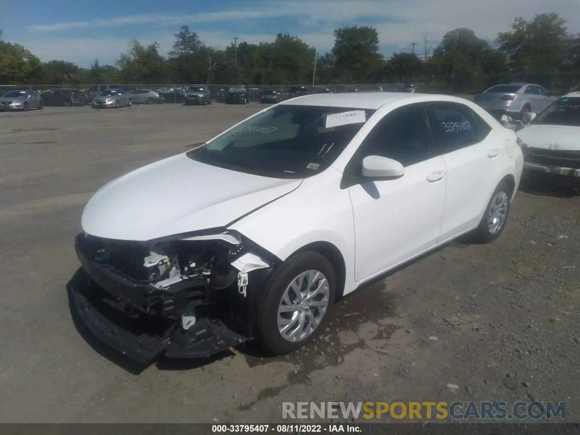 2 Photograph of a damaged car 5YFBURHE7KP937177 TOYOTA COROLLA 2019