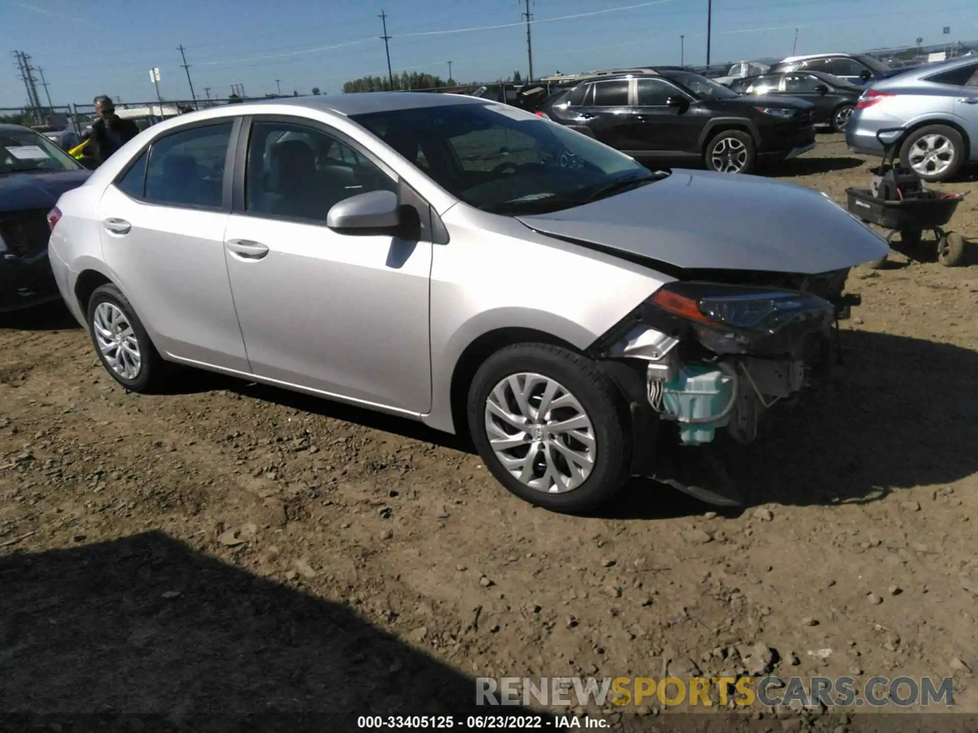 1 Photograph of a damaged car 5YFBURHE7KP937180 TOYOTA COROLLA 2019