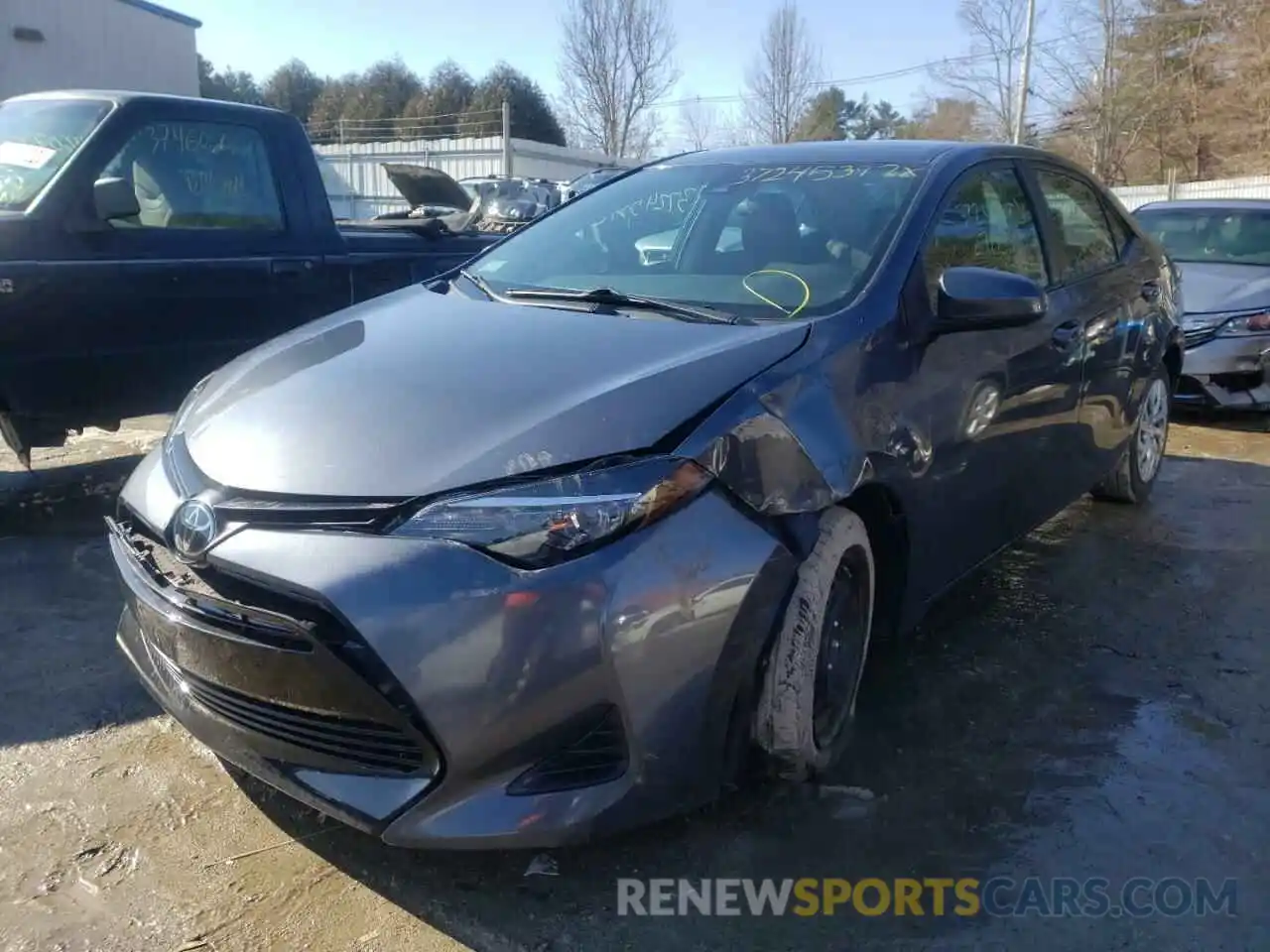 2 Photograph of a damaged car 5YFBURHE7KP937194 TOYOTA COROLLA 2019