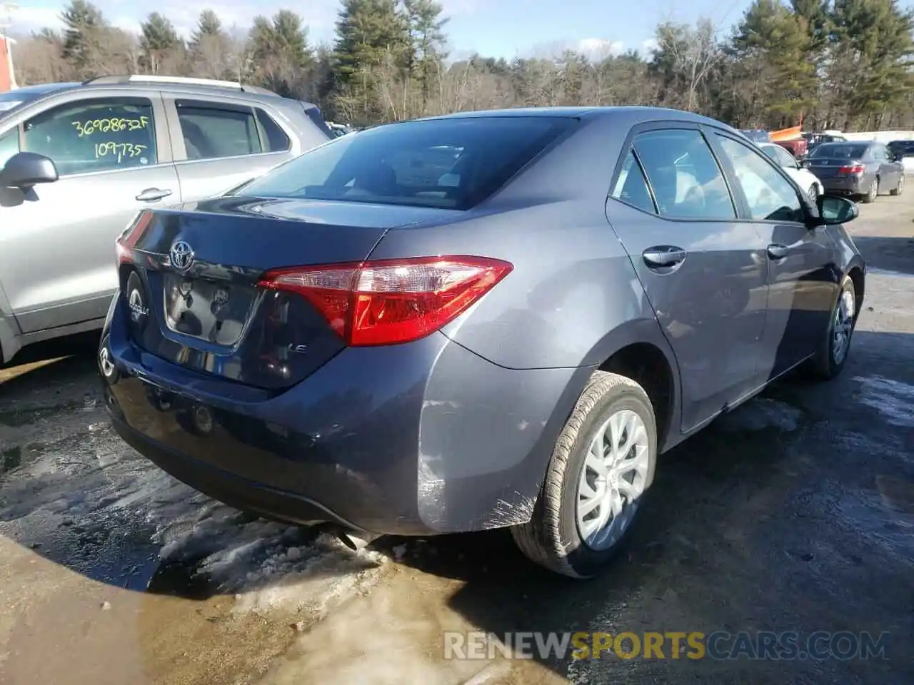 4 Photograph of a damaged car 5YFBURHE7KP937194 TOYOTA COROLLA 2019