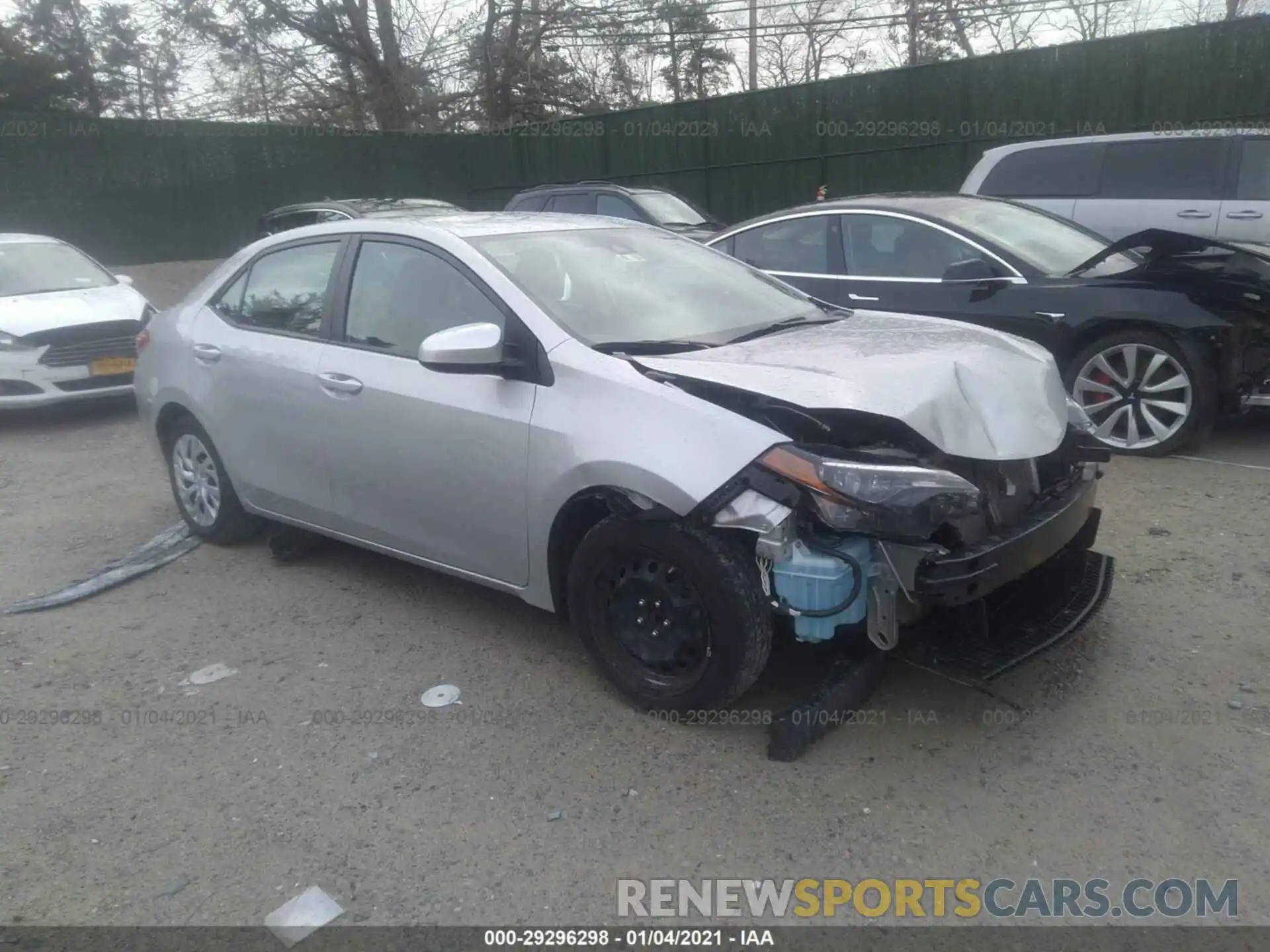 1 Photograph of a damaged car 5YFBURHE7KP937311 TOYOTA COROLLA 2019