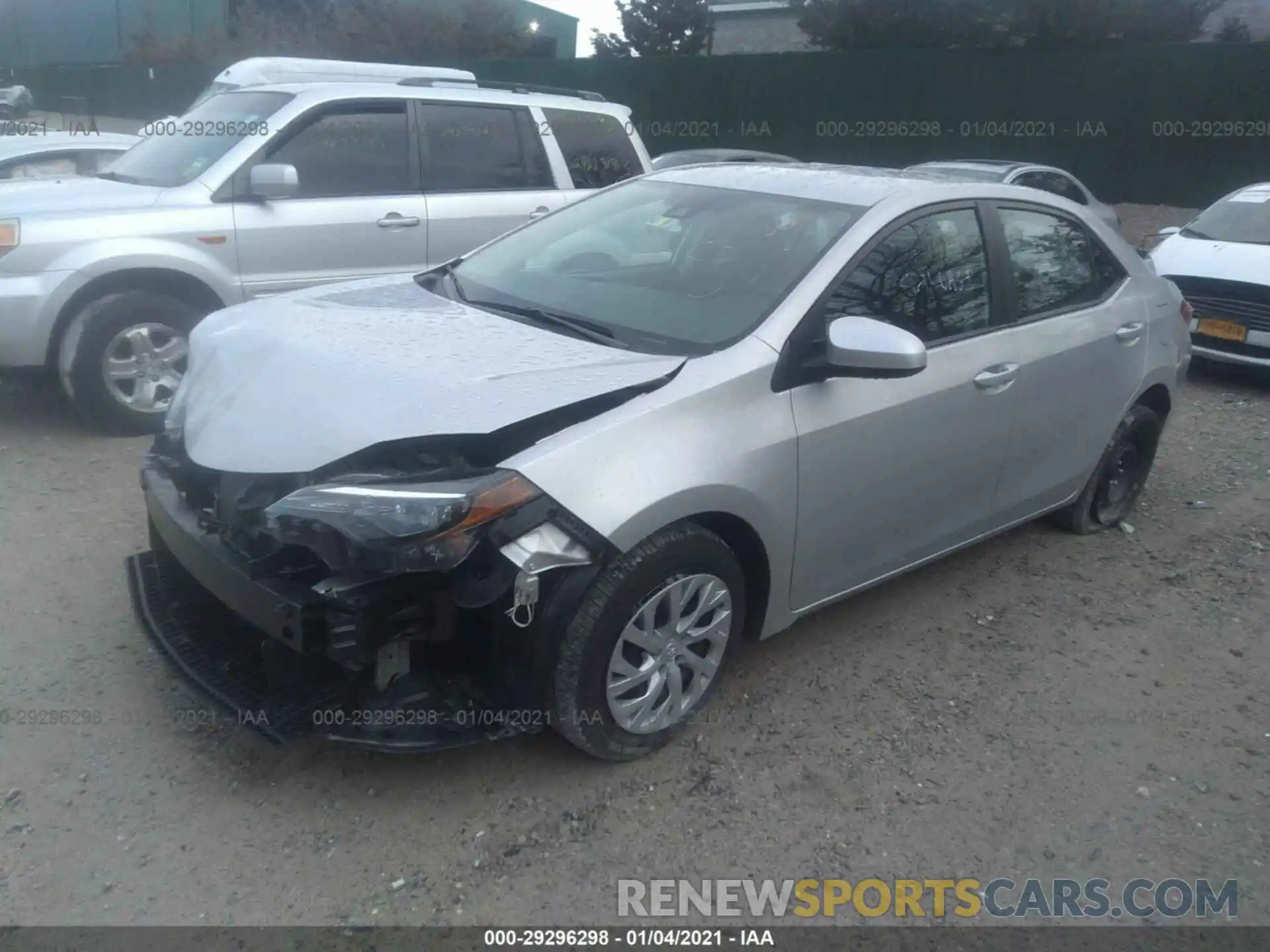 2 Photograph of a damaged car 5YFBURHE7KP937311 TOYOTA COROLLA 2019