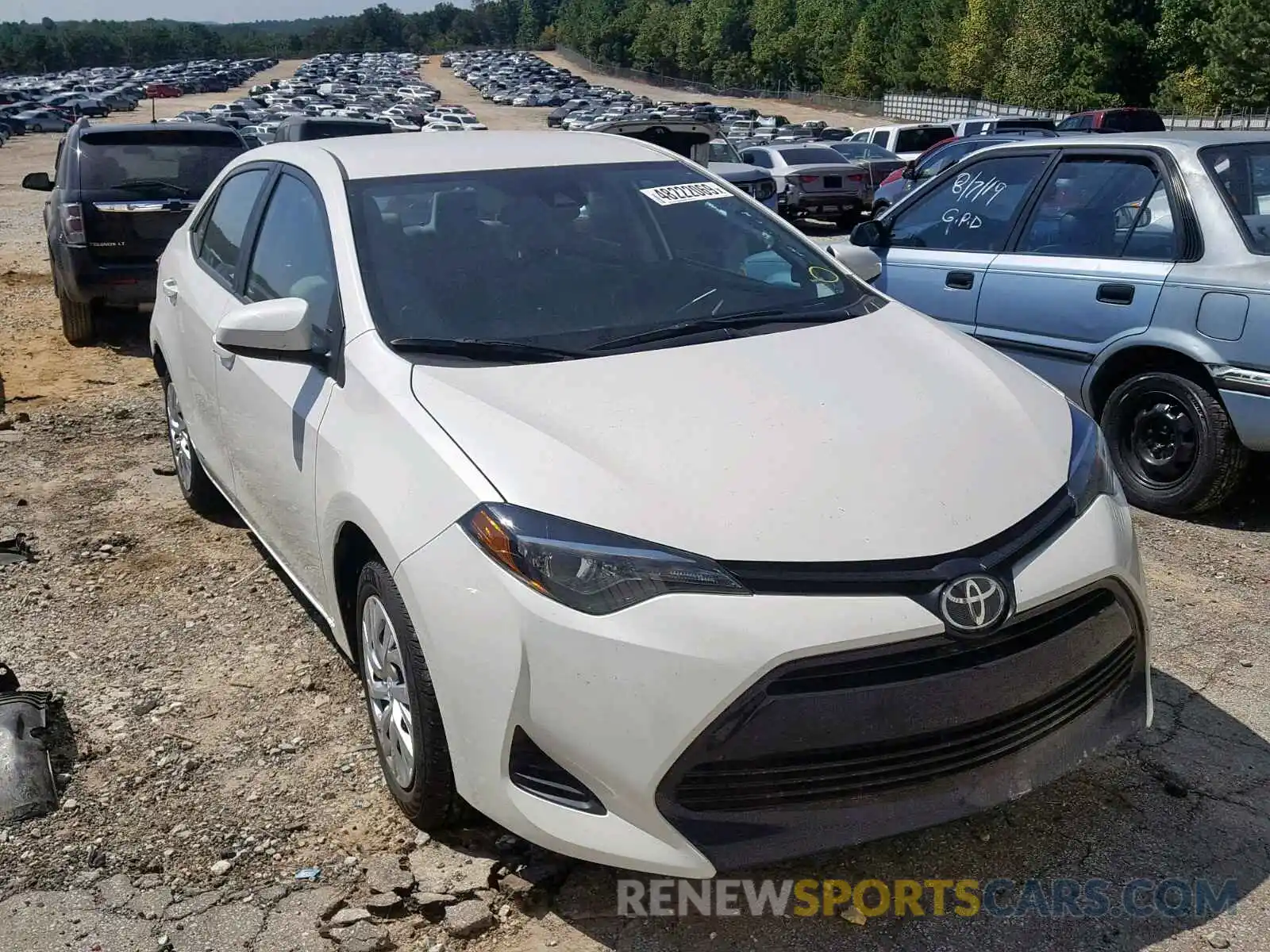 1 Photograph of a damaged car 5YFBURHE7KP937325 TOYOTA COROLLA 2019