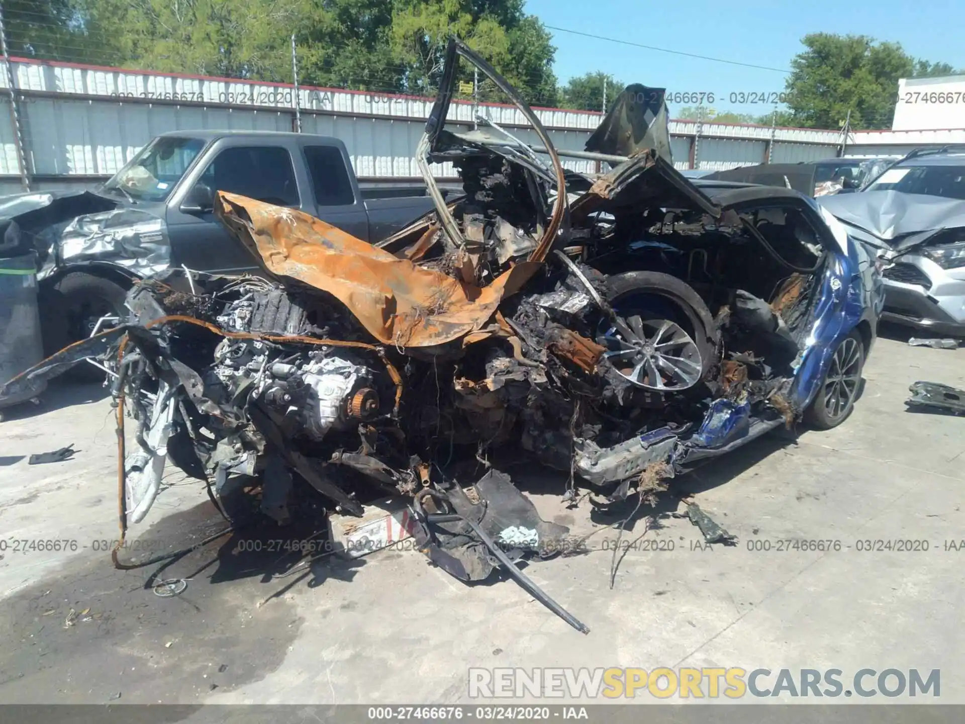 2 Photograph of a damaged car 5YFBURHE7KP937664 TOYOTA COROLLA 2019