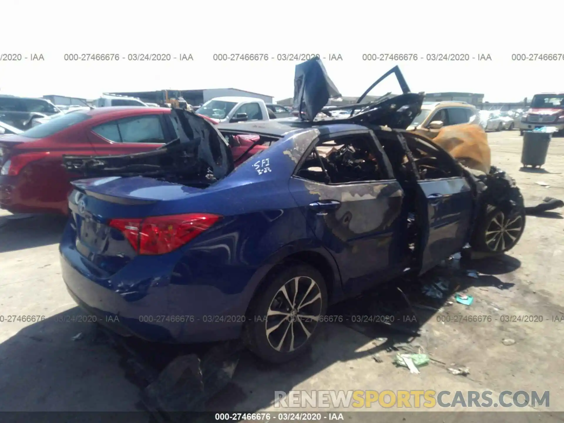 4 Photograph of a damaged car 5YFBURHE7KP937664 TOYOTA COROLLA 2019