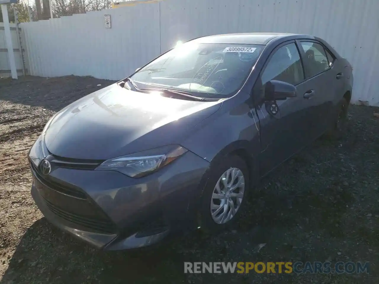 2 Photograph of a damaged car 5YFBURHE7KP937826 TOYOTA COROLLA 2019