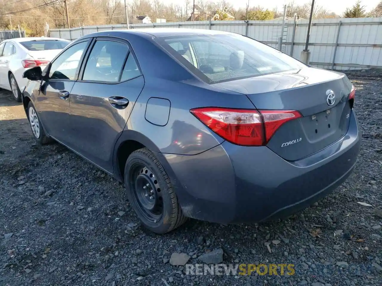 3 Photograph of a damaged car 5YFBURHE7KP937826 TOYOTA COROLLA 2019