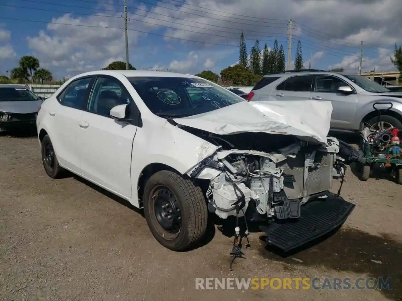 1 Photograph of a damaged car 5YFBURHE7KP938877 TOYOTA COROLLA 2019