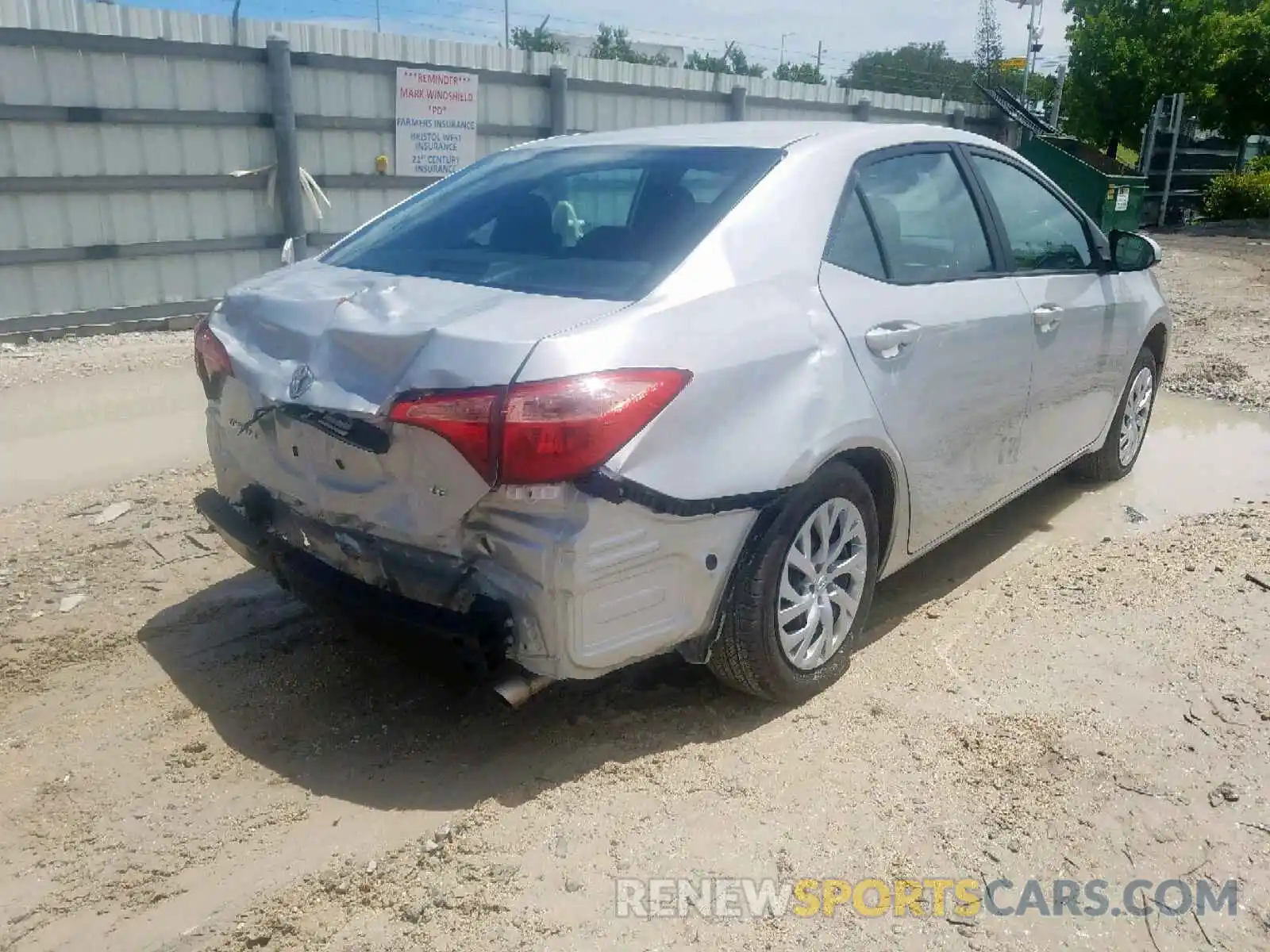 4 Photograph of a damaged car 5YFBURHE7KP938975 TOYOTA COROLLA 2019