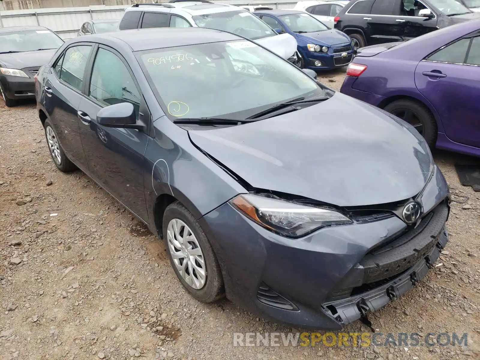 1 Photograph of a damaged car 5YFBURHE7KP939222 TOYOTA COROLLA 2019