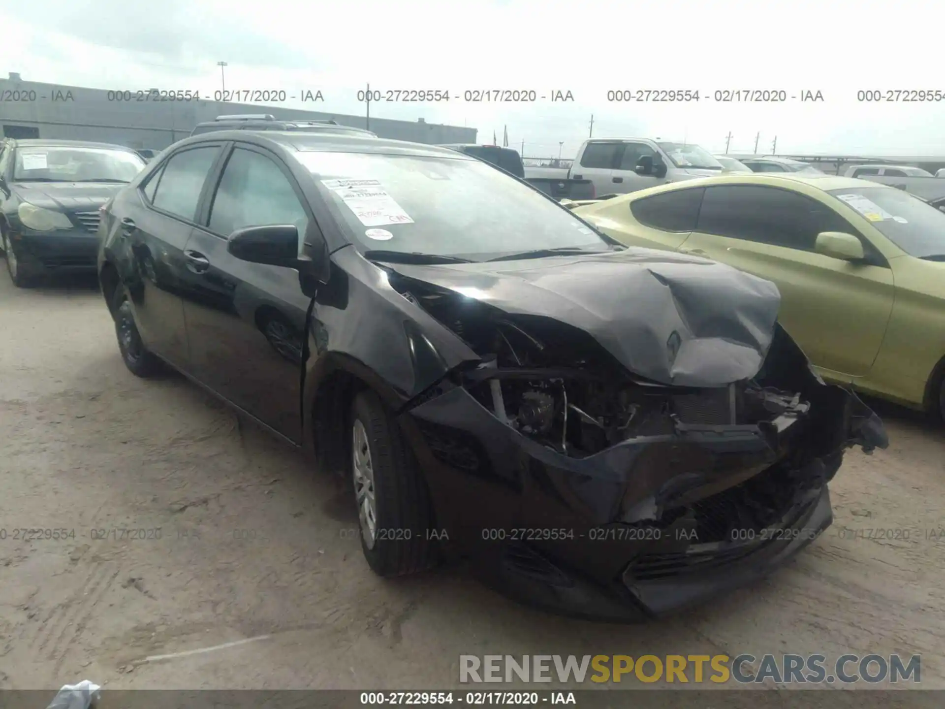 1 Photograph of a damaged car 5YFBURHE7KP939429 TOYOTA COROLLA 2019