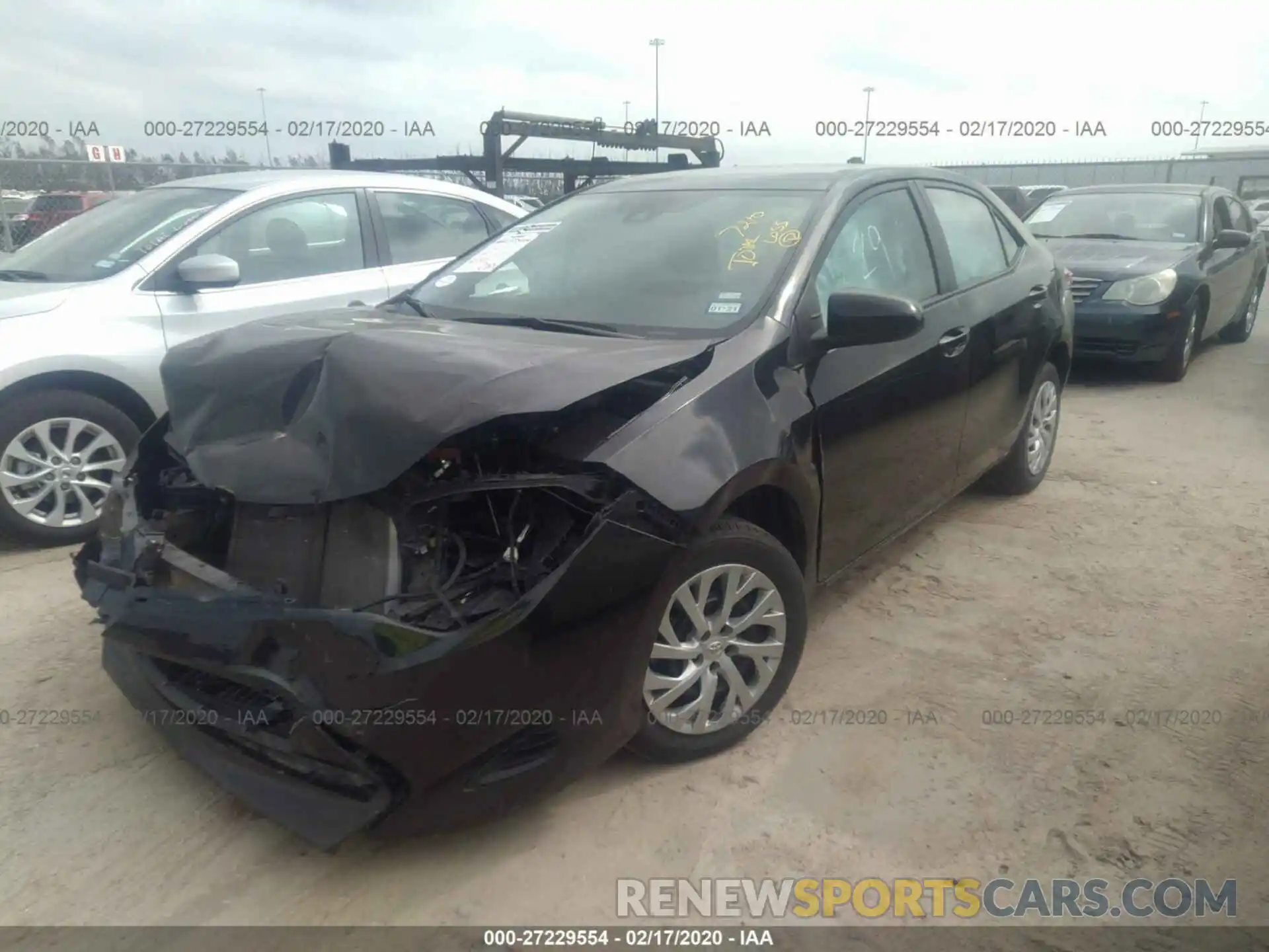 2 Photograph of a damaged car 5YFBURHE7KP939429 TOYOTA COROLLA 2019