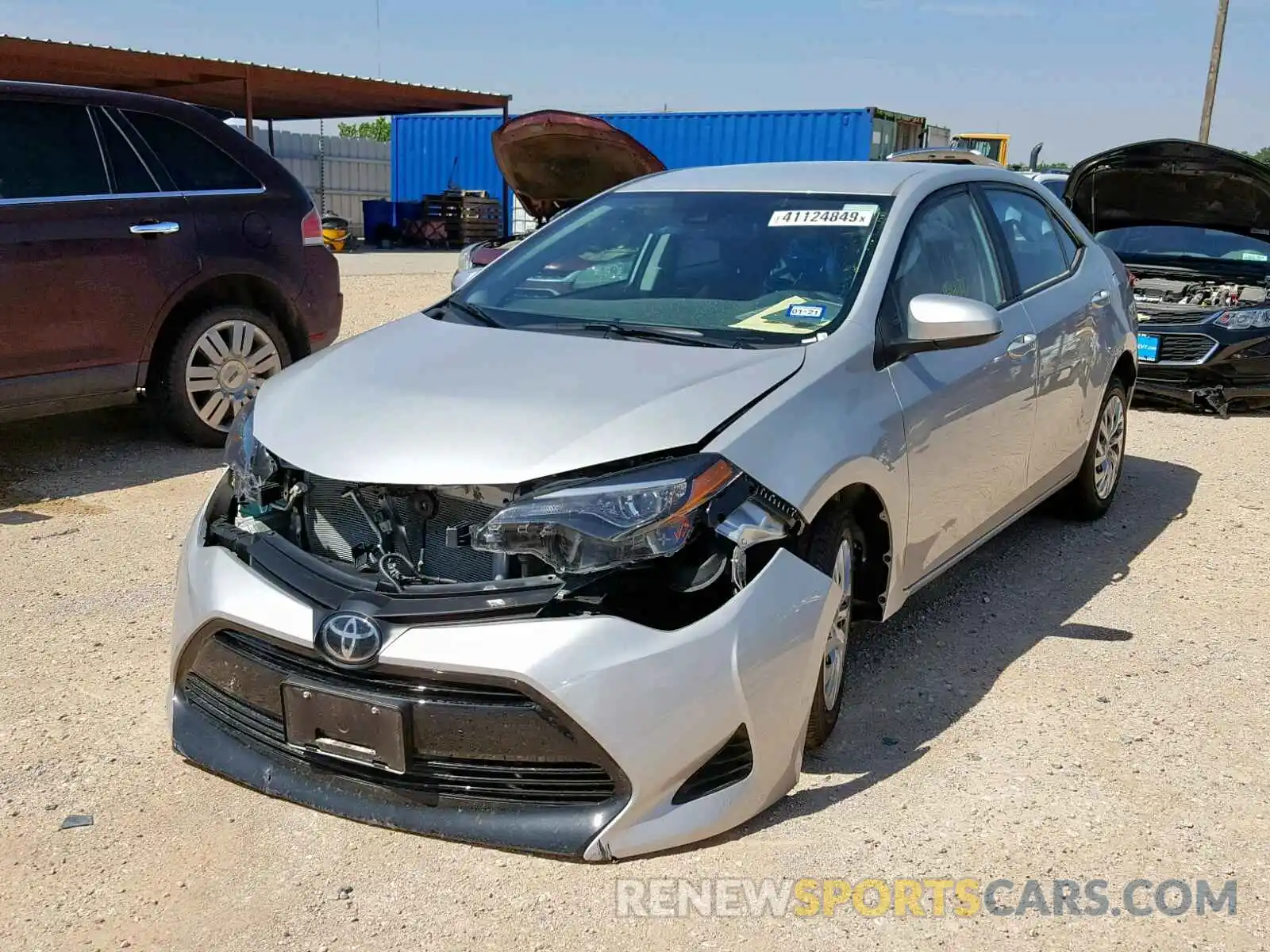 2 Photograph of a damaged car 5YFBURHE7KP939771 TOYOTA COROLLA 2019