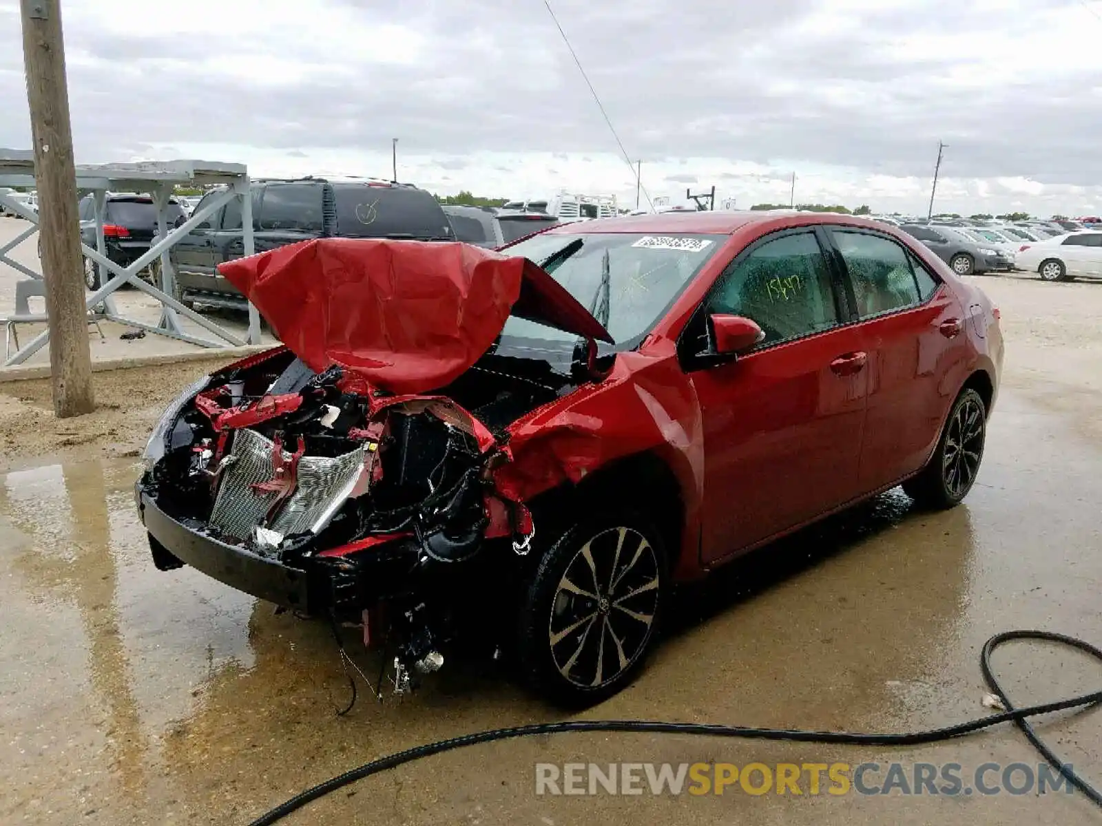 2 Photograph of a damaged car 5YFBURHE7KP940516 TOYOTA COROLLA 2019