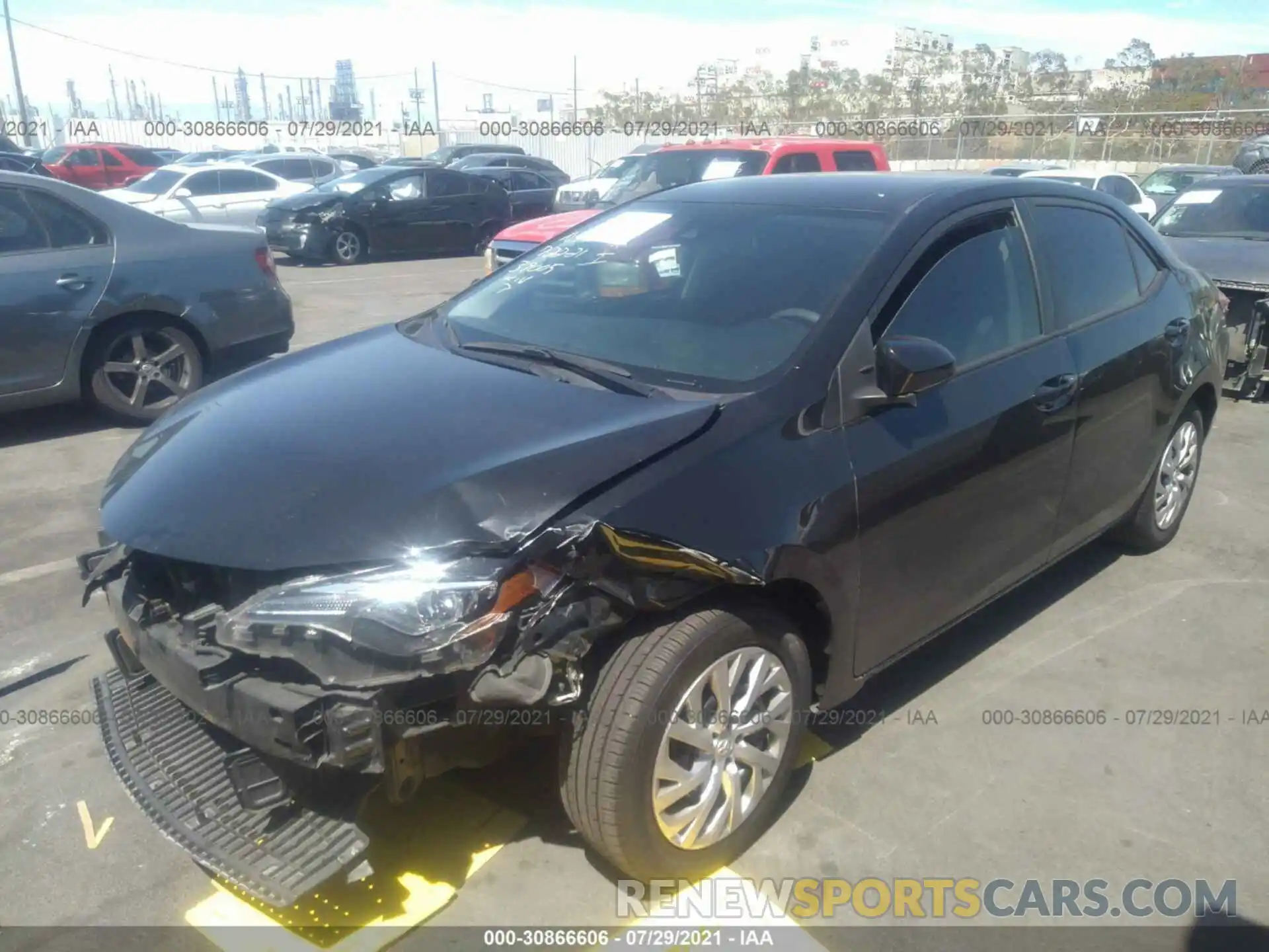 2 Photograph of a damaged car 5YFBURHE7KP941066 TOYOTA COROLLA 2019