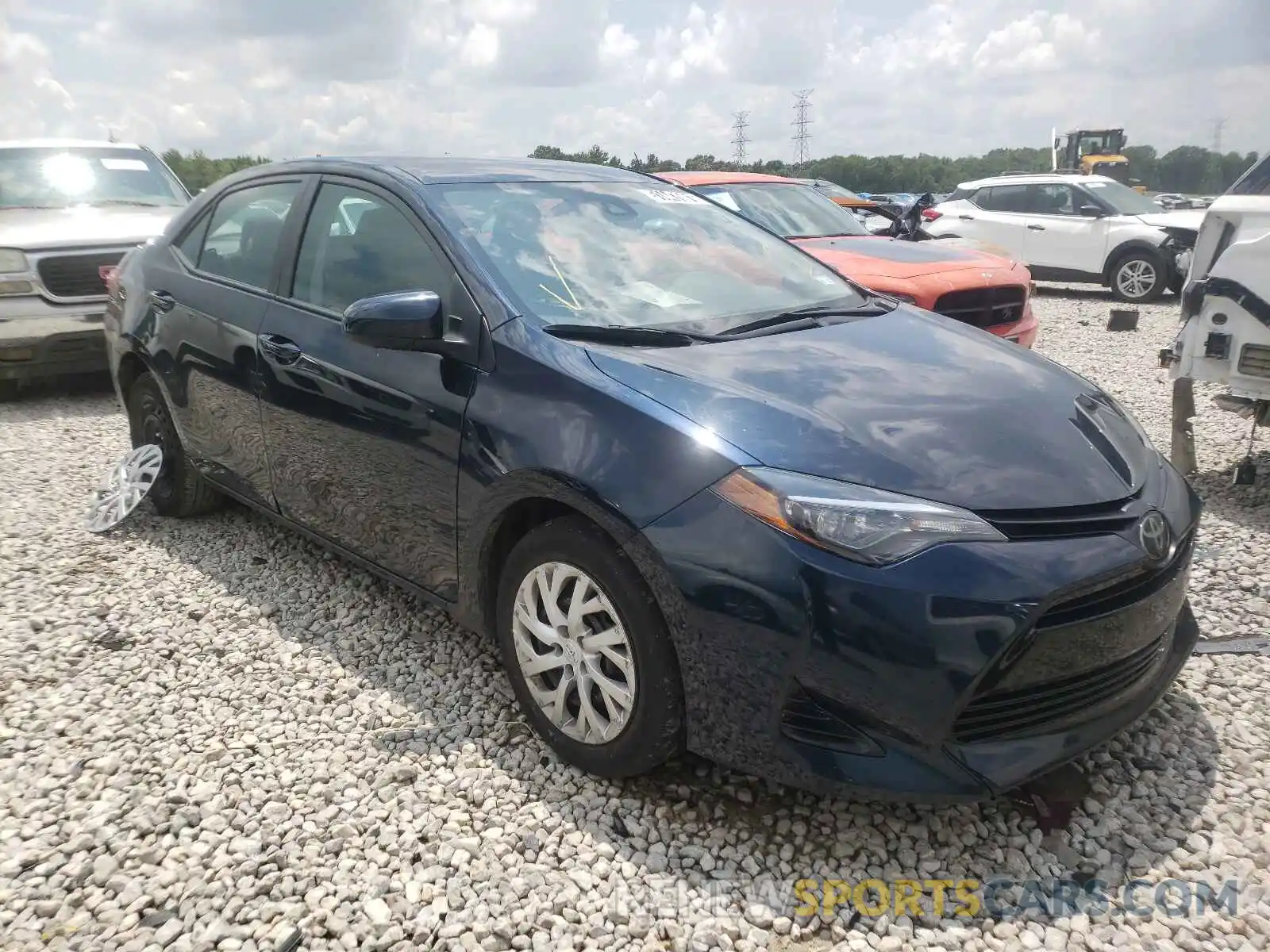 1 Photograph of a damaged car 5YFBURHE7KP941312 TOYOTA COROLLA 2019