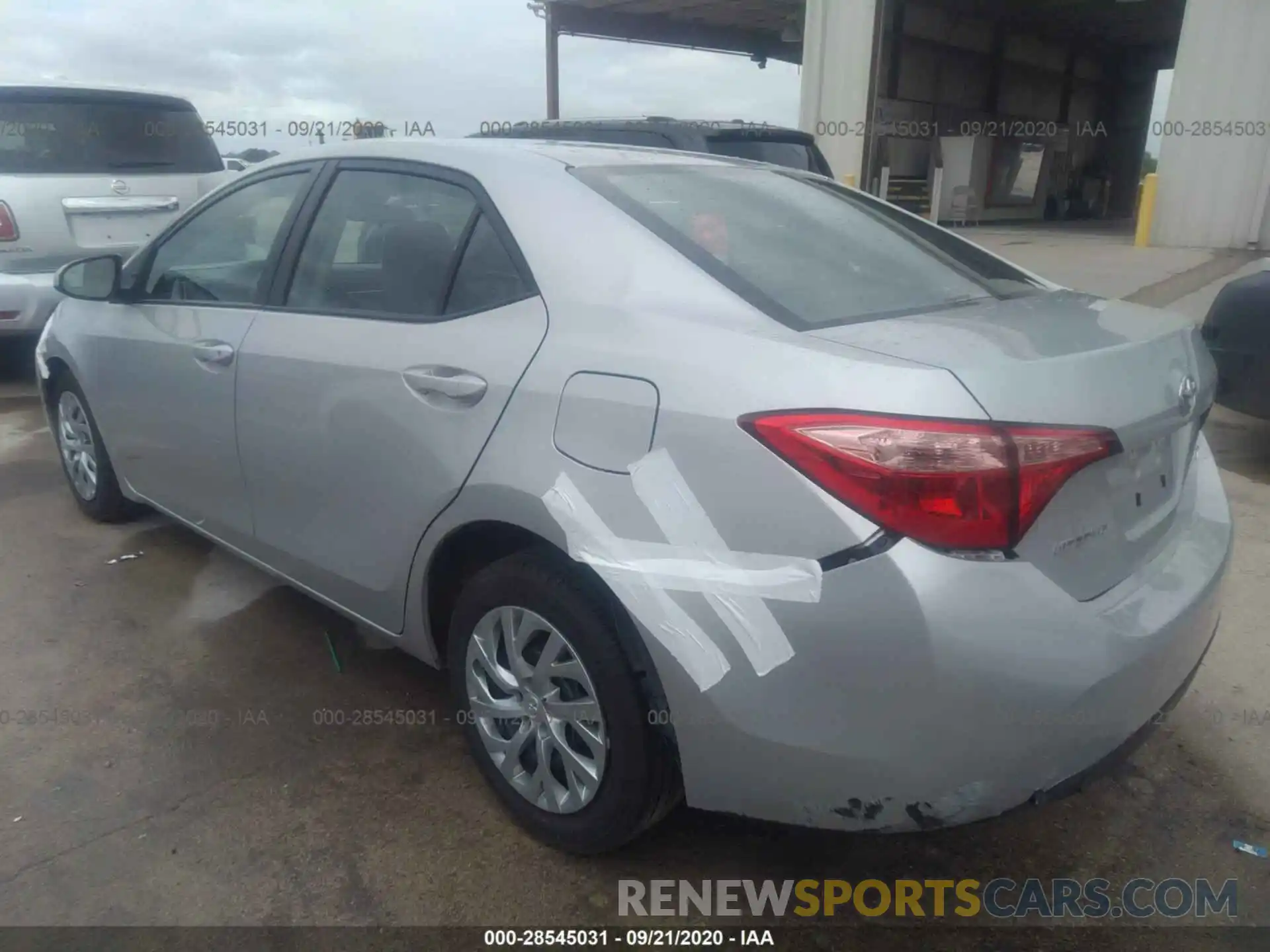 3 Photograph of a damaged car 5YFBURHE7KP941374 TOYOTA COROLLA 2019