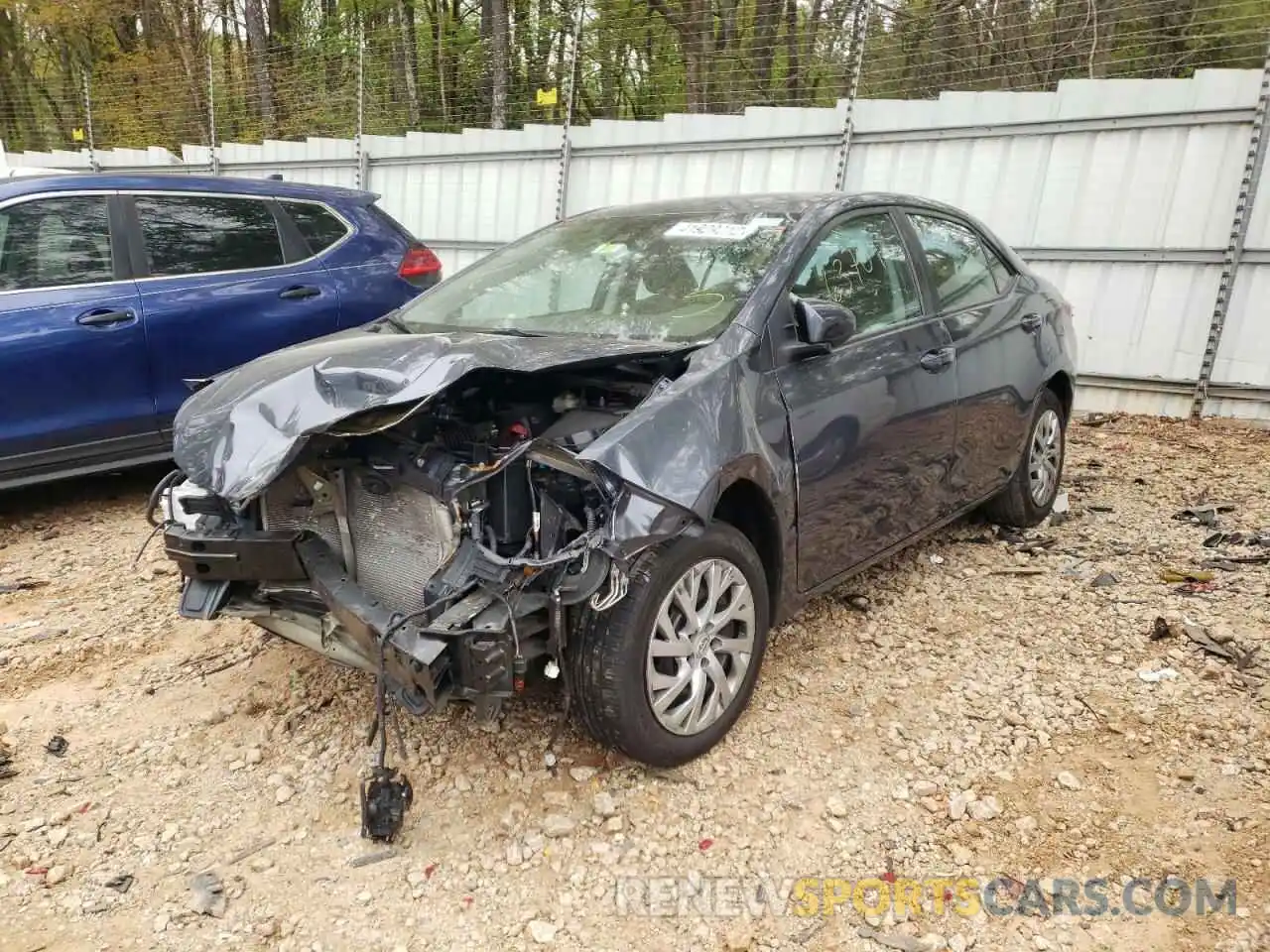 2 Photograph of a damaged car 5YFBURHE7KP941665 TOYOTA COROLLA 2019