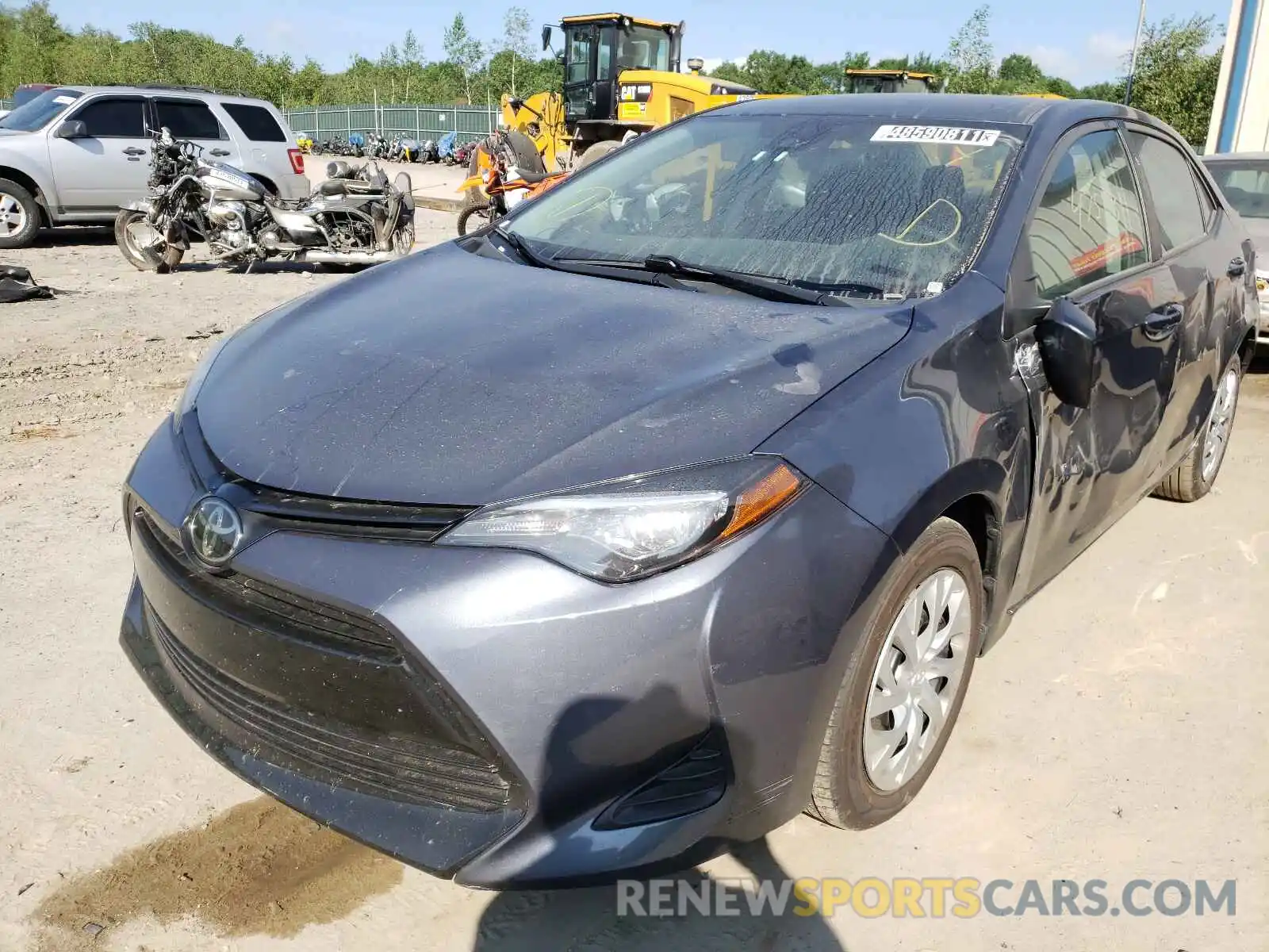 2 Photograph of a damaged car 5YFBURHE7KP941682 TOYOTA COROLLA 2019