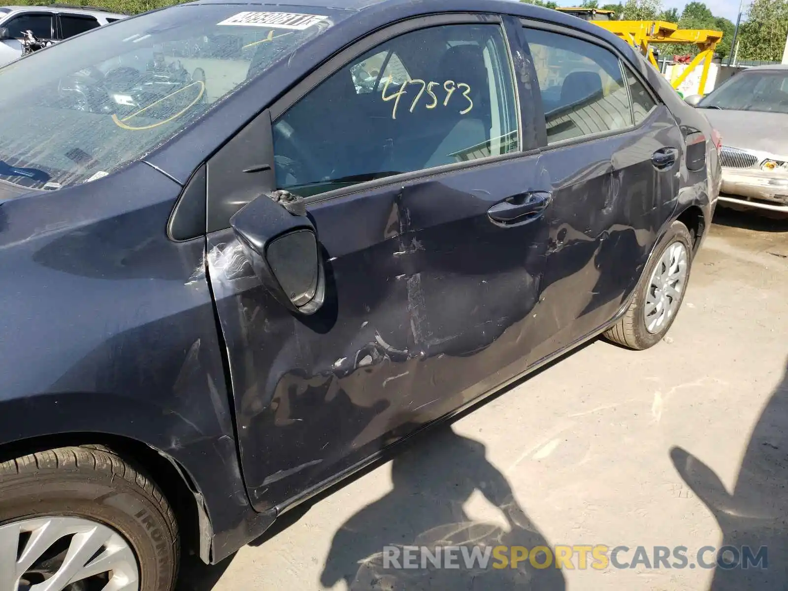 9 Photograph of a damaged car 5YFBURHE7KP941682 TOYOTA COROLLA 2019