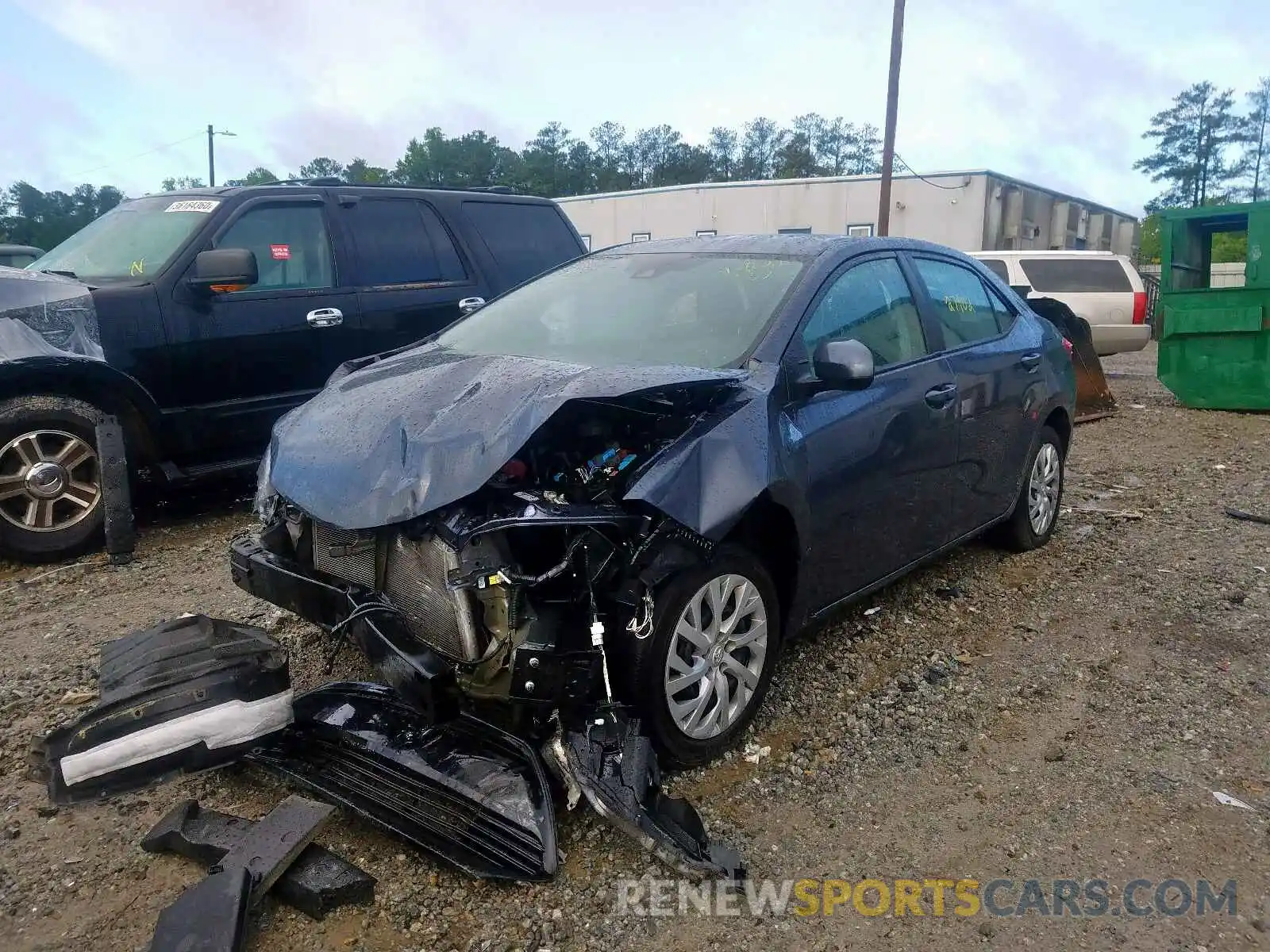 2 Photograph of a damaged car 5YFBURHE7KP941732 TOYOTA COROLLA 2019