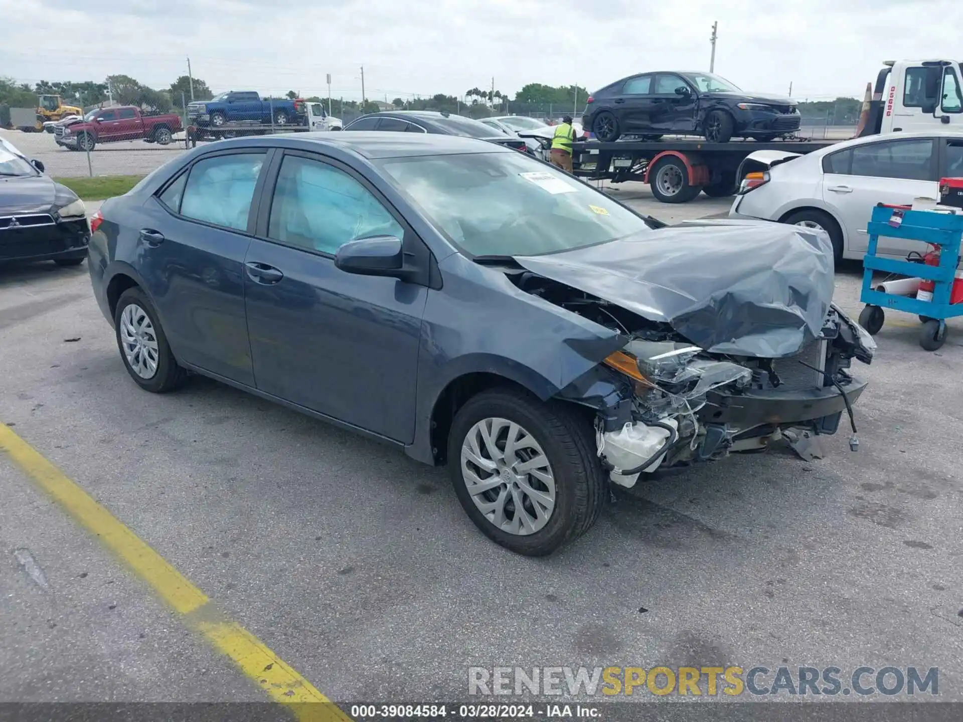 1 Photograph of a damaged car 5YFBURHE7KP941911 TOYOTA COROLLA 2019