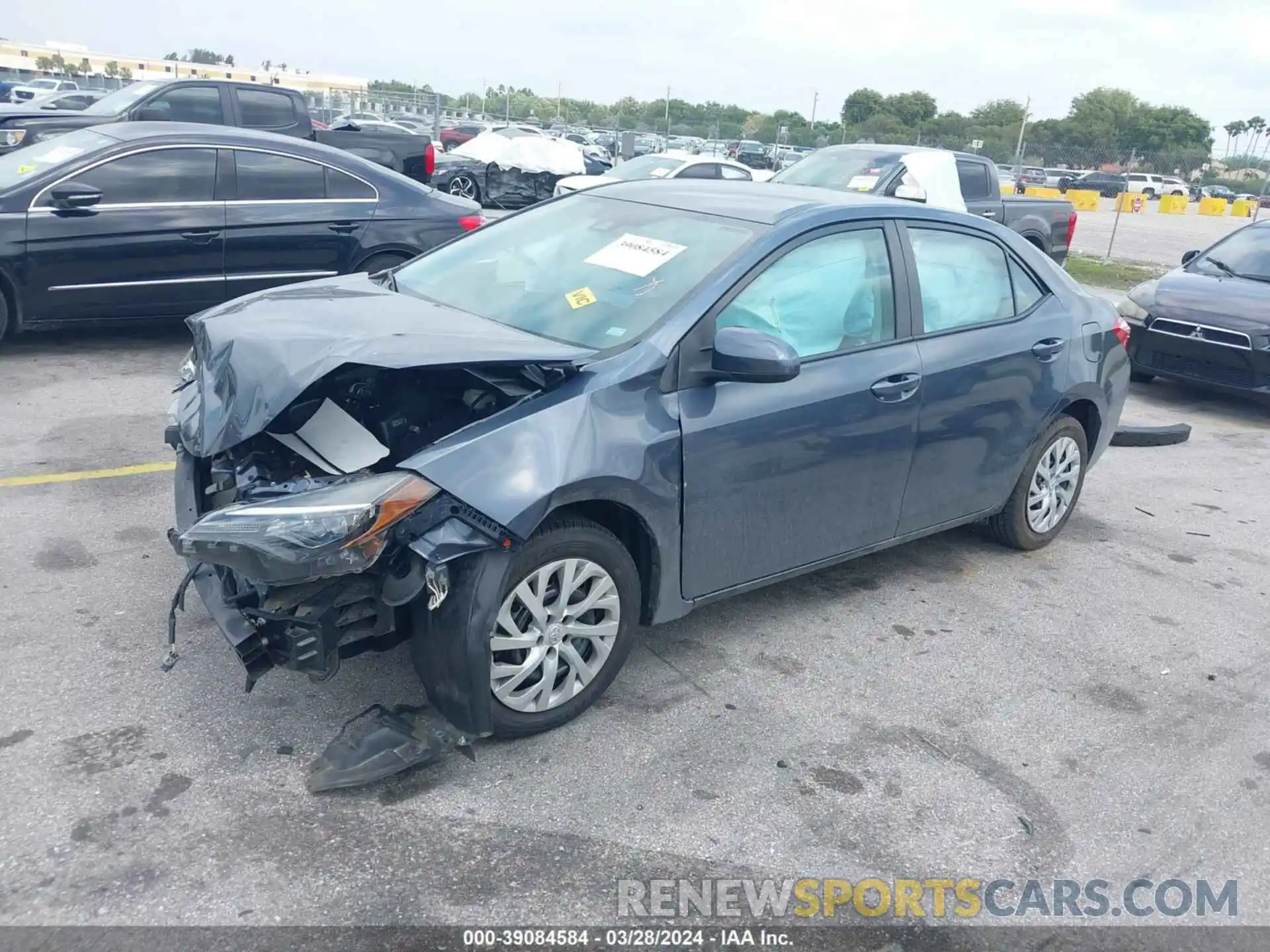 2 Photograph of a damaged car 5YFBURHE7KP941911 TOYOTA COROLLA 2019