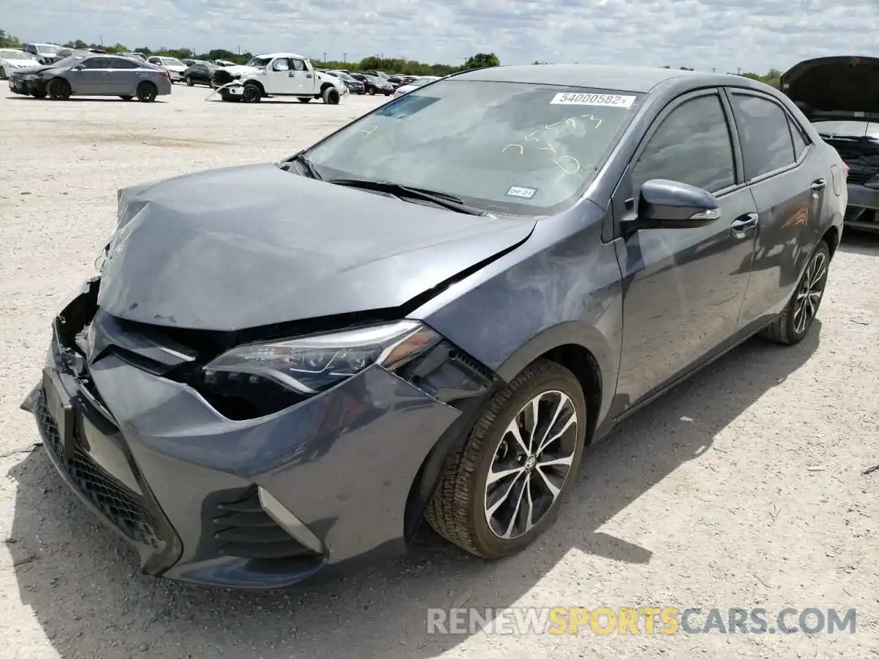 2 Photograph of a damaged car 5YFBURHE7KP943058 TOYOTA COROLLA 2019