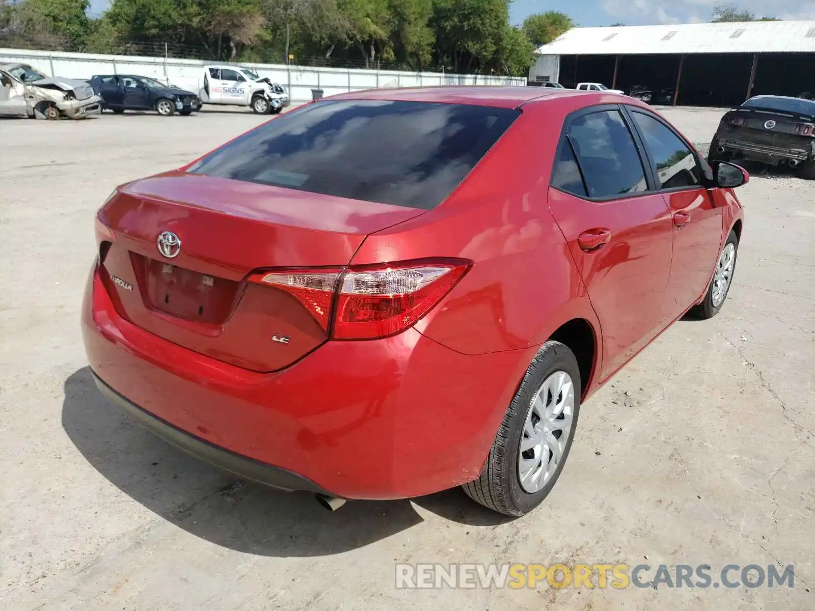 4 Photograph of a damaged car 5YFBURHE7KP943870 TOYOTA COROLLA 2019