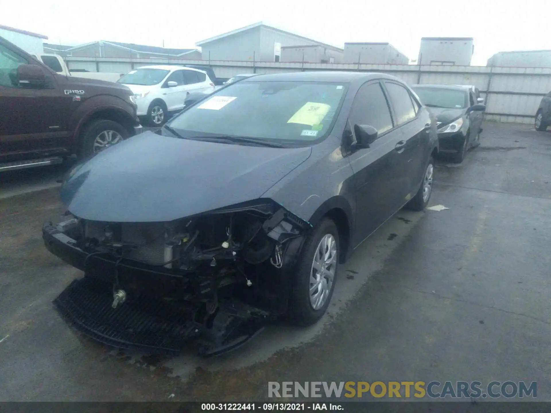 2 Photograph of a damaged car 5YFBURHE7KP943898 TOYOTA COROLLA 2019