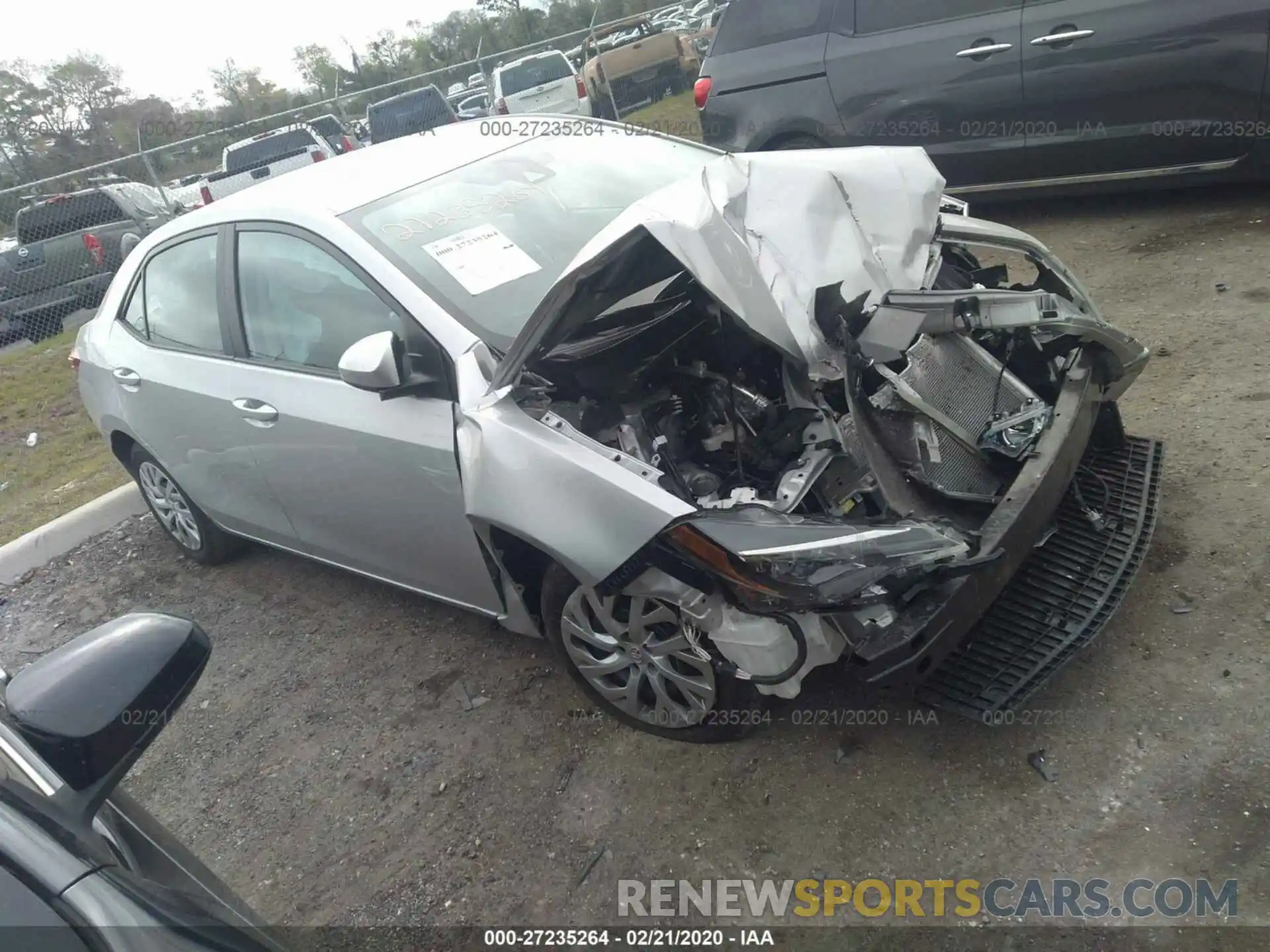 1 Photograph of a damaged car 5YFBURHE7KP944131 TOYOTA COROLLA 2019