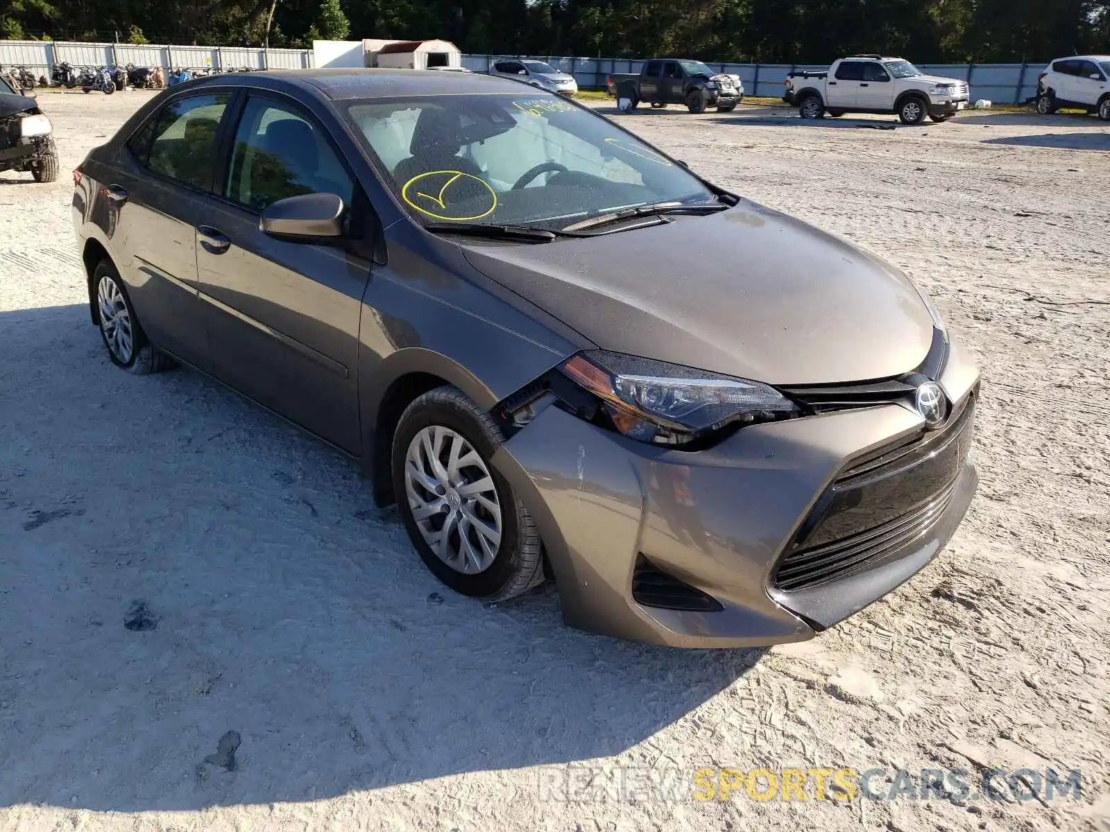 1 Photograph of a damaged car 5YFBURHE7KP944503 TOYOTA COROLLA 2019