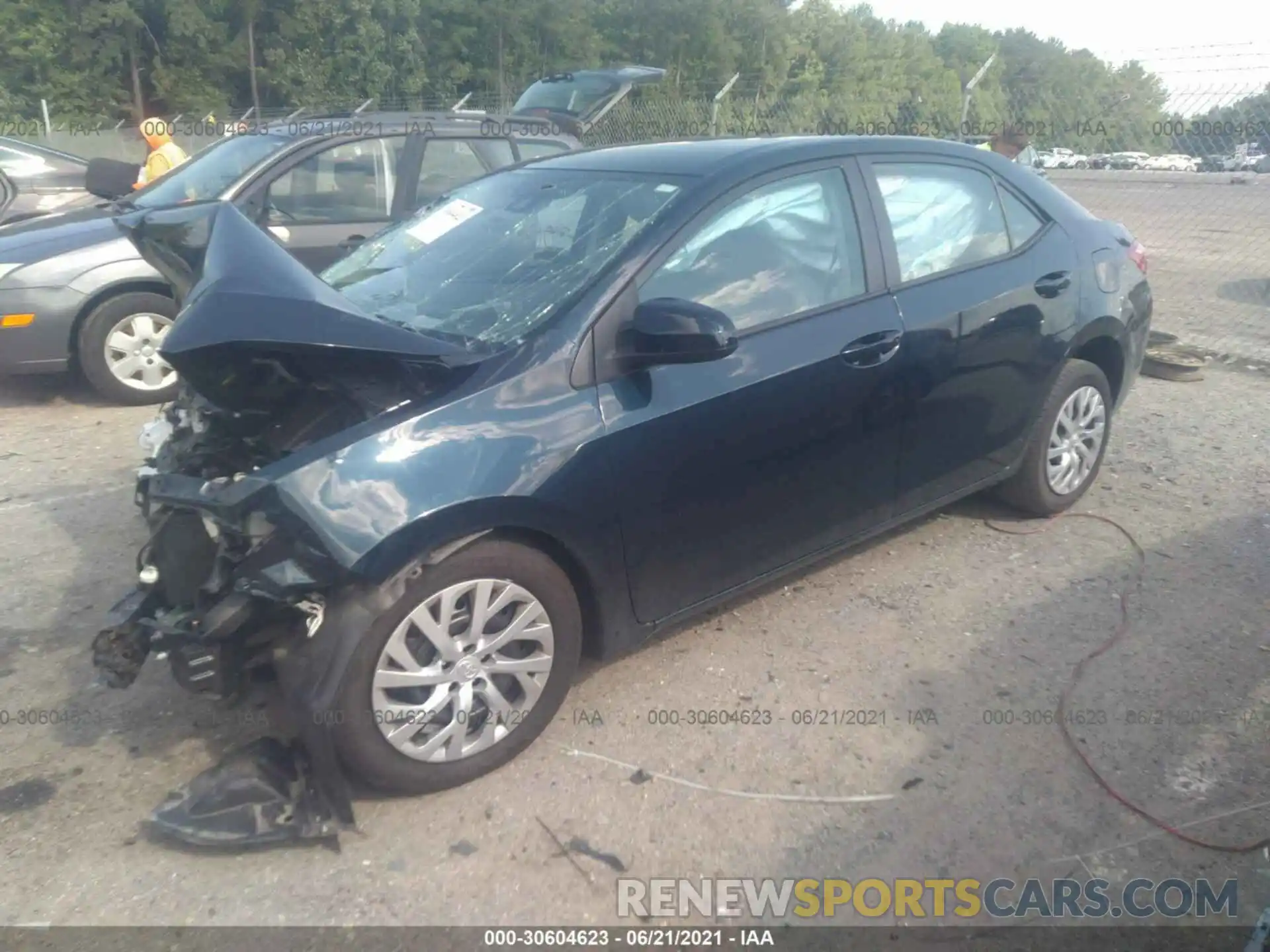 2 Photograph of a damaged car 5YFBURHE7KP944517 TOYOTA COROLLA 2019