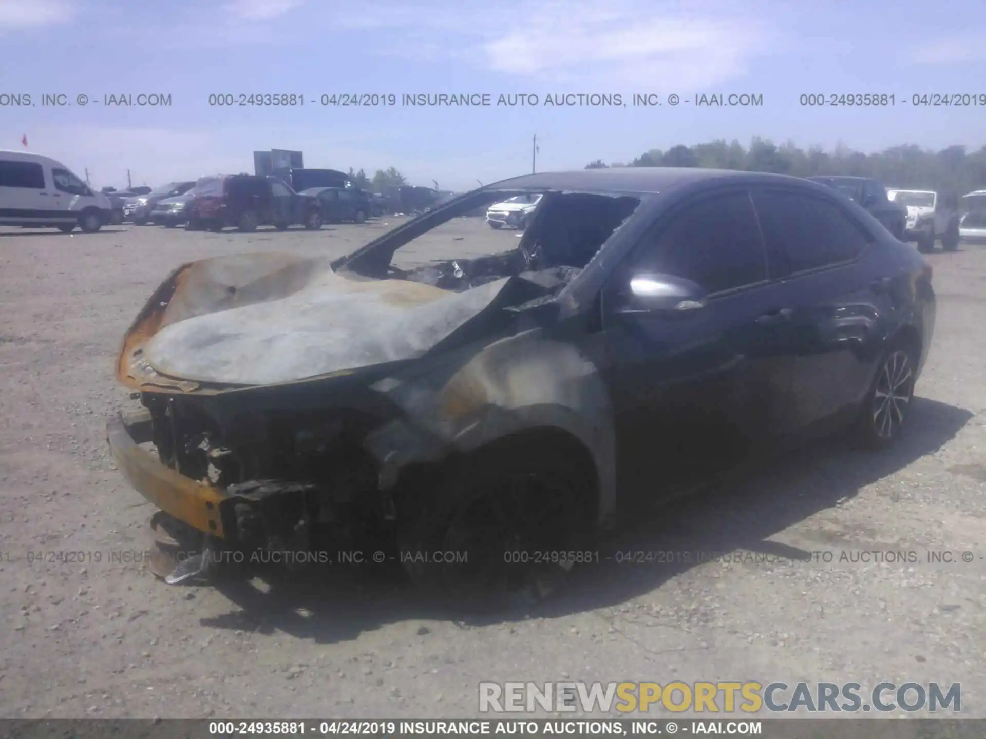 2 Photograph of a damaged car 5YFBURHE7KP944579 TOYOTA COROLLA 2019