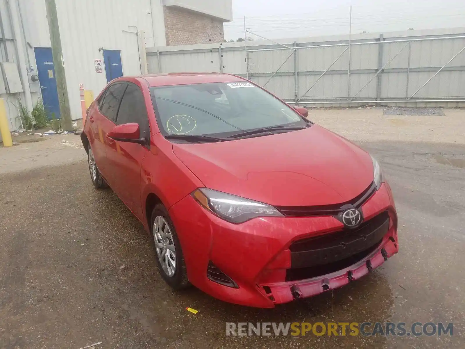 1 Photograph of a damaged car 5YFBURHE7KP944677 TOYOTA COROLLA 2019