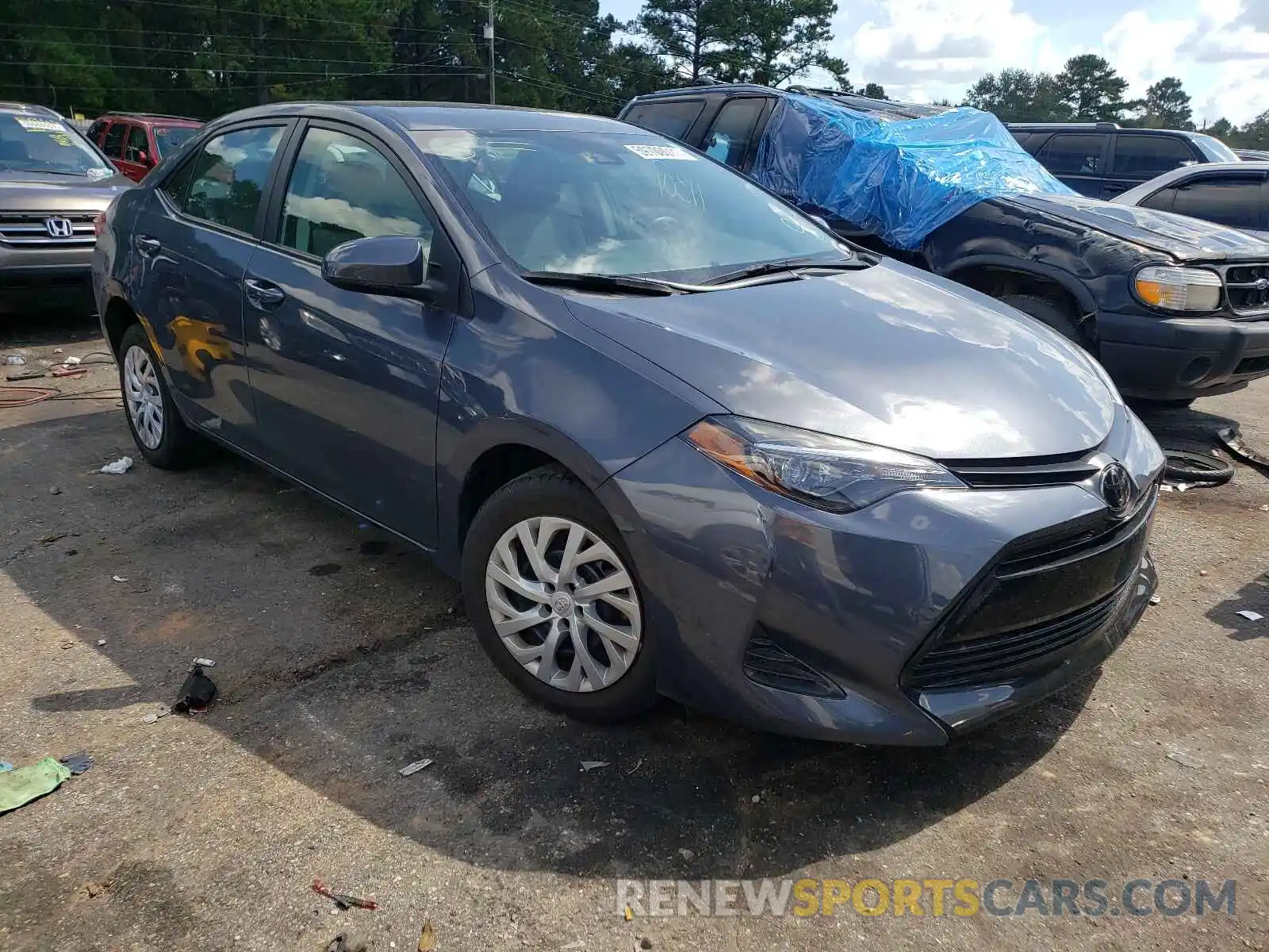 1 Photograph of a damaged car 5YFBURHE7KP944694 TOYOTA COROLLA 2019